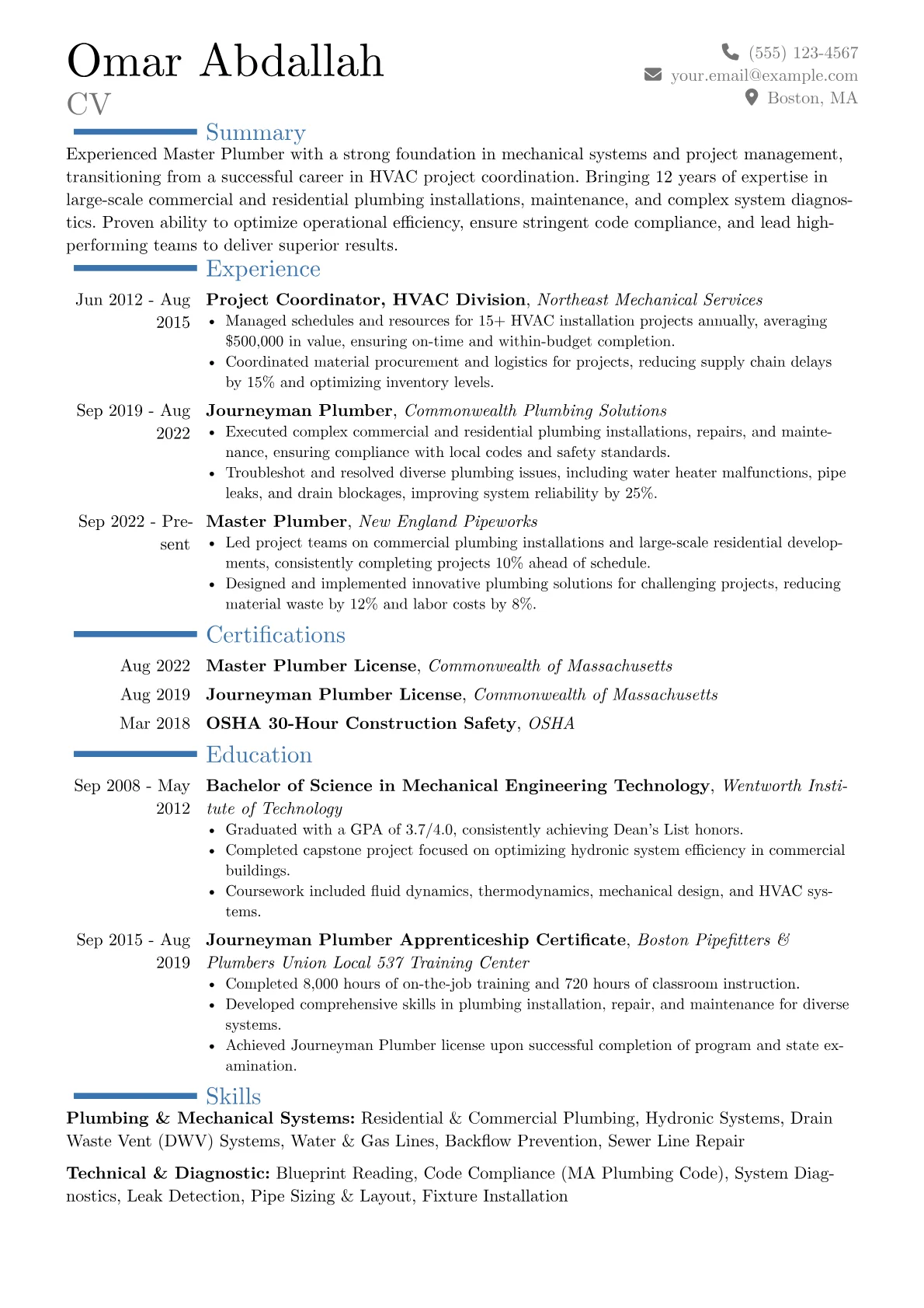 Career changer version - Page 1