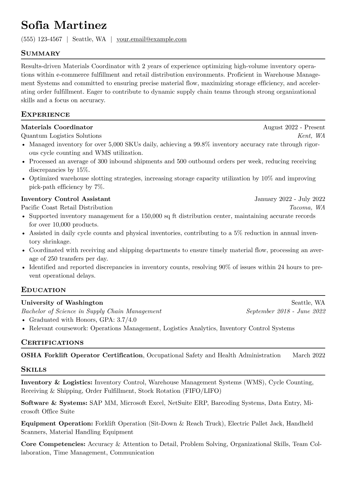 Inventory & Logistics version - Page 1