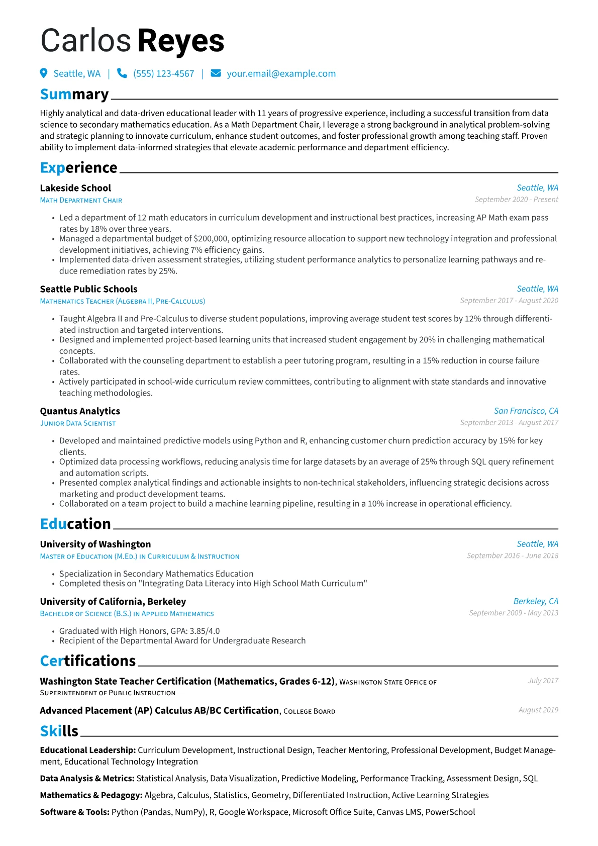 Career changer version - Page 1