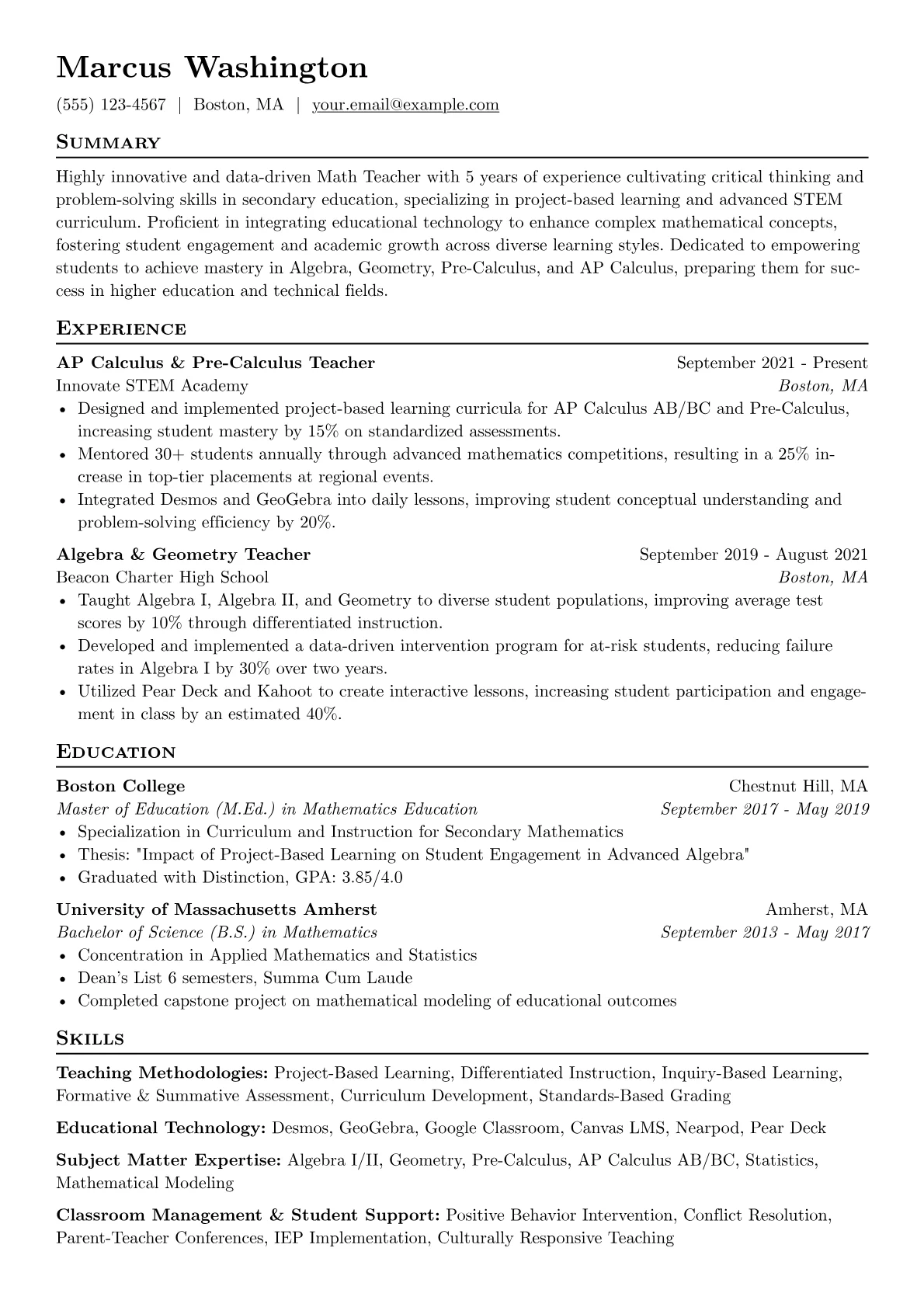 Math Teacher - STEM version - Page 1