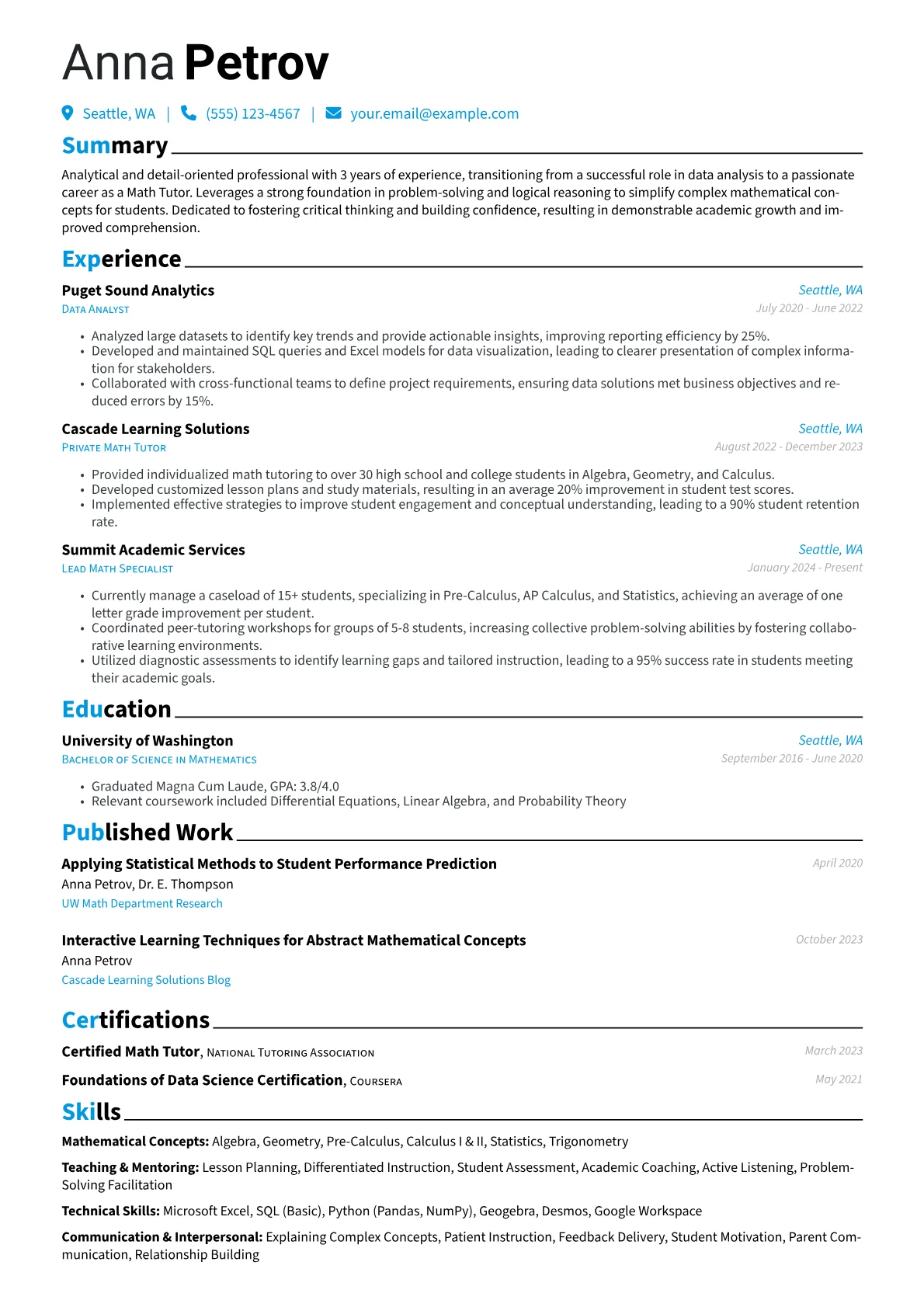 Career changer version - Page 1