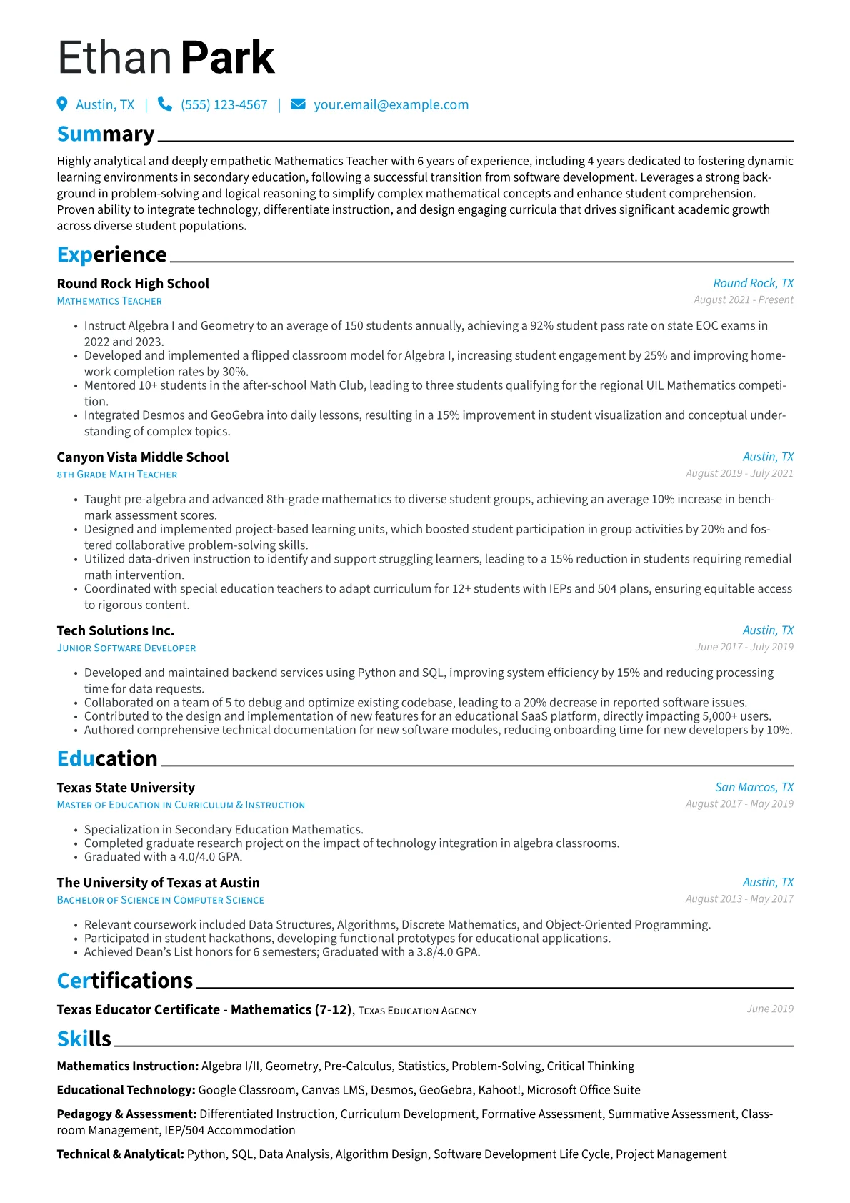 Career changer version - Page 1