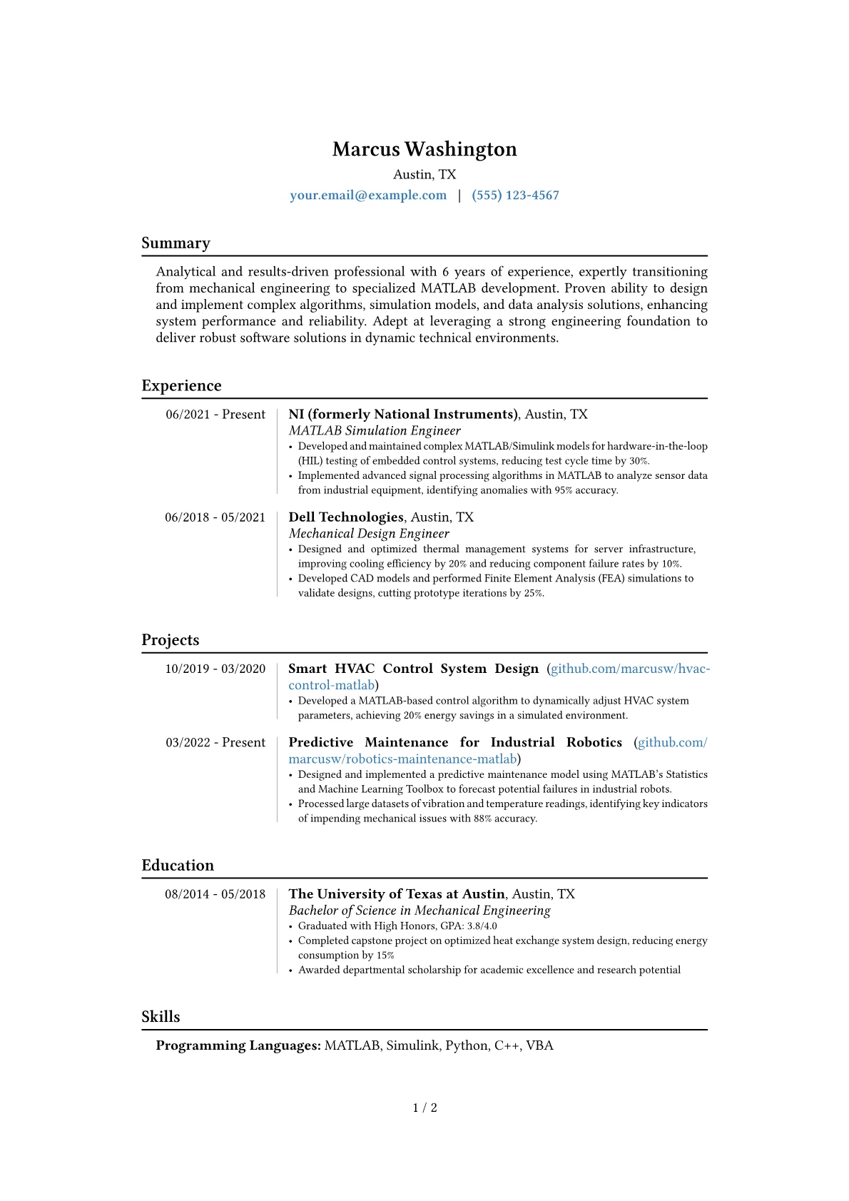 Career changer version - Page 1