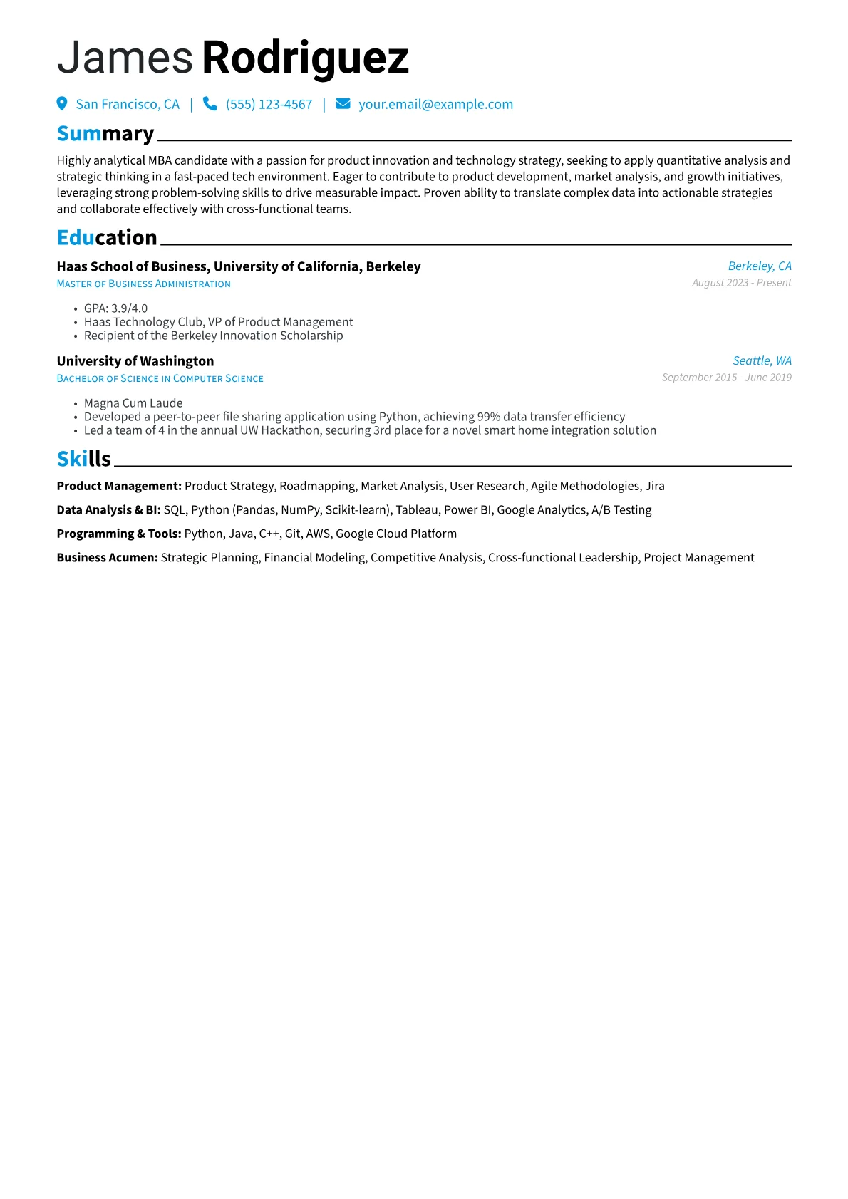 Product Management version - Page 1