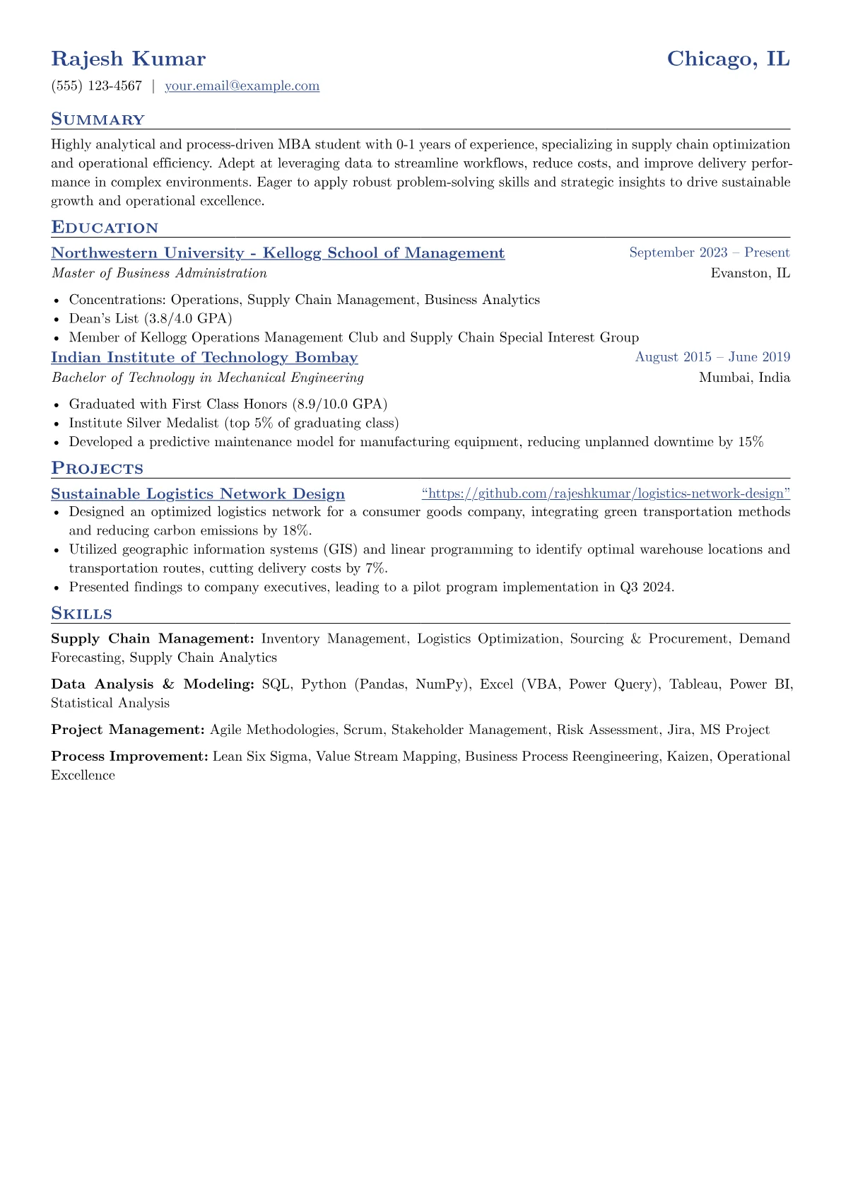 MBA Student version - Page 1