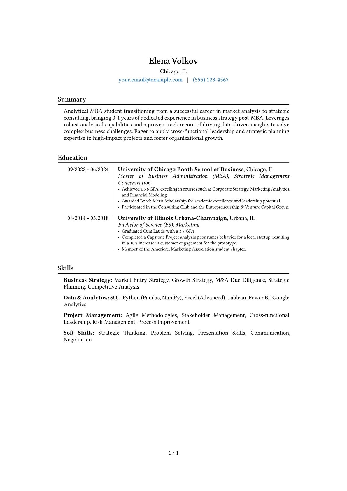 Career changer version - Page 1