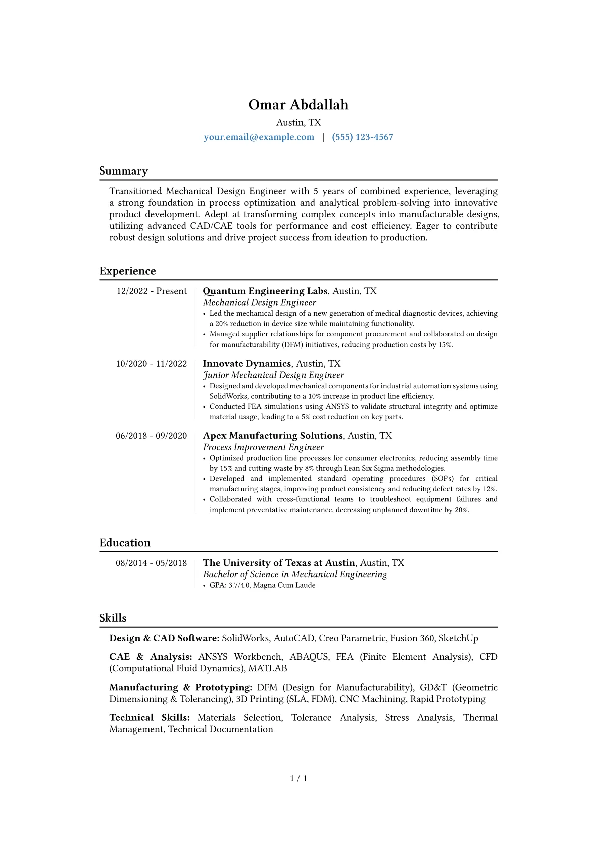Career changer version - Page 1