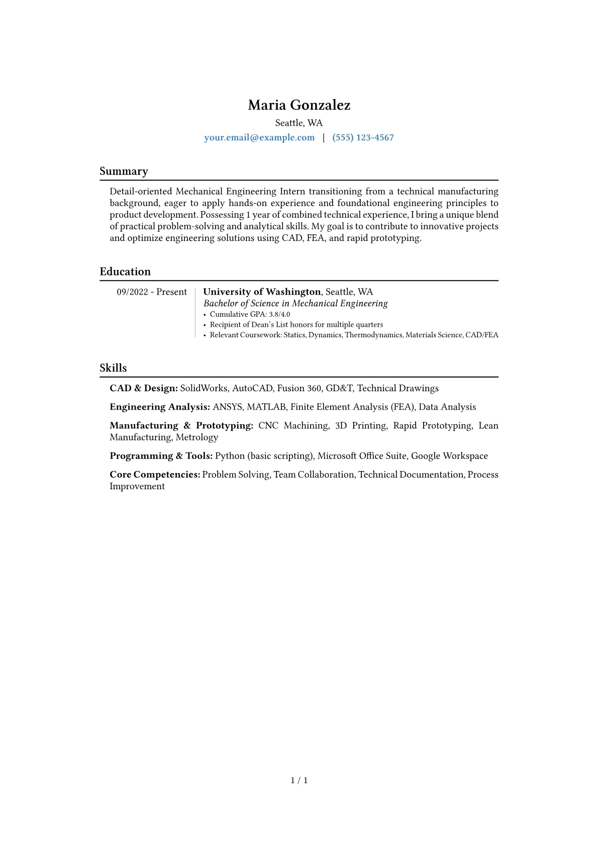 Career changer version - Page 1
