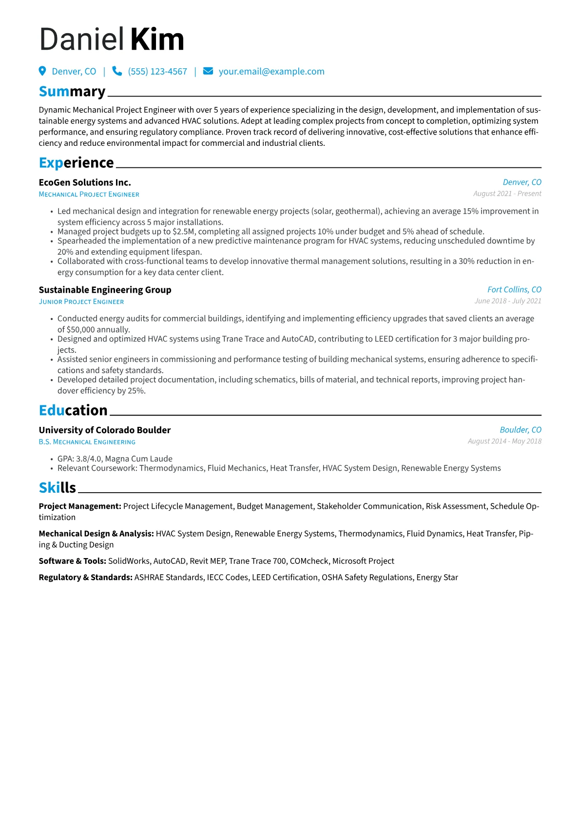 Project Management version - Page 1
