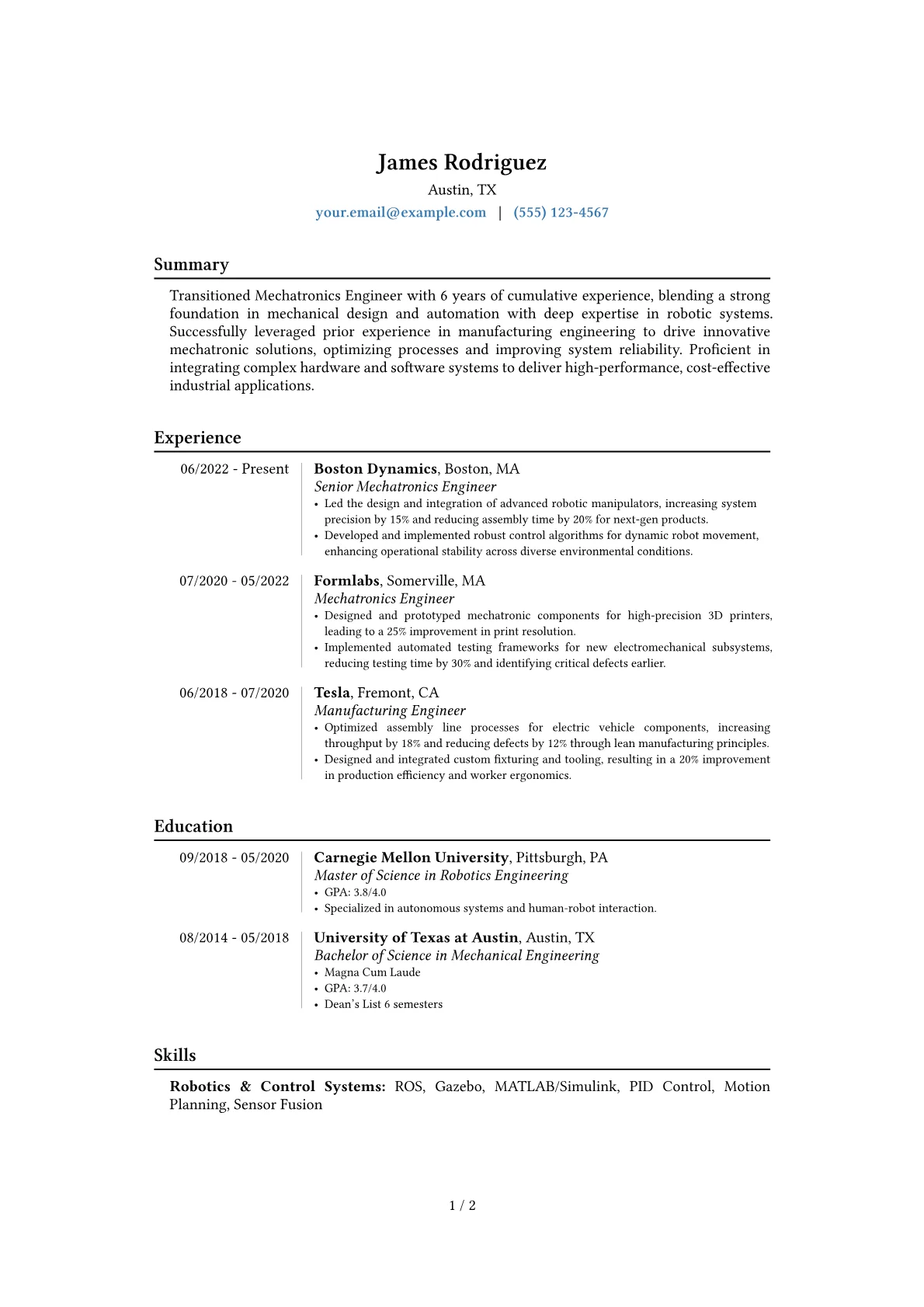 Career changer version - Page 1