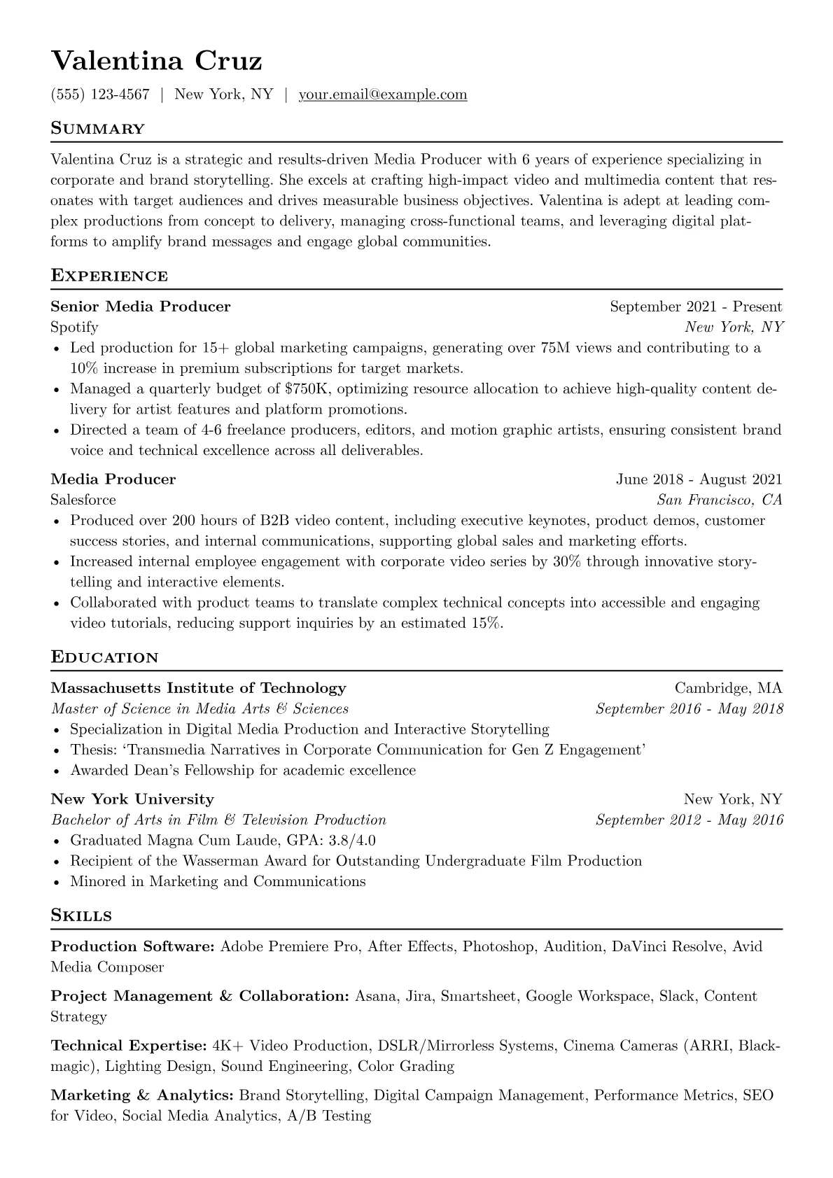 Corporate/Brand Media version - Page 1