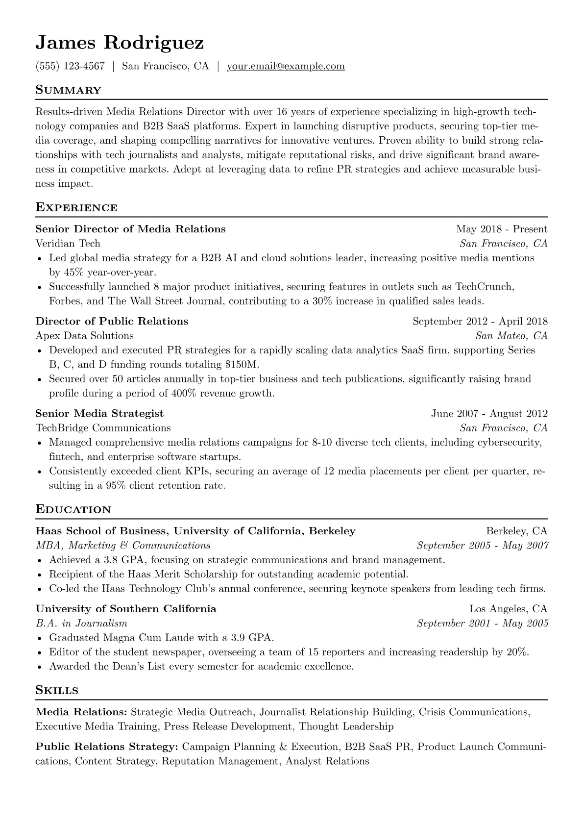 Tech PR Executive version - Page 1