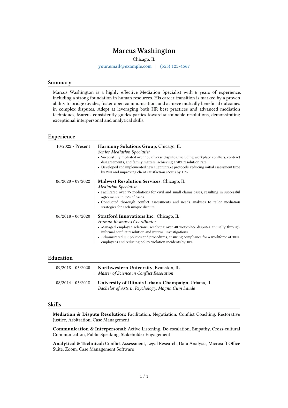 Career changer version - Page 1