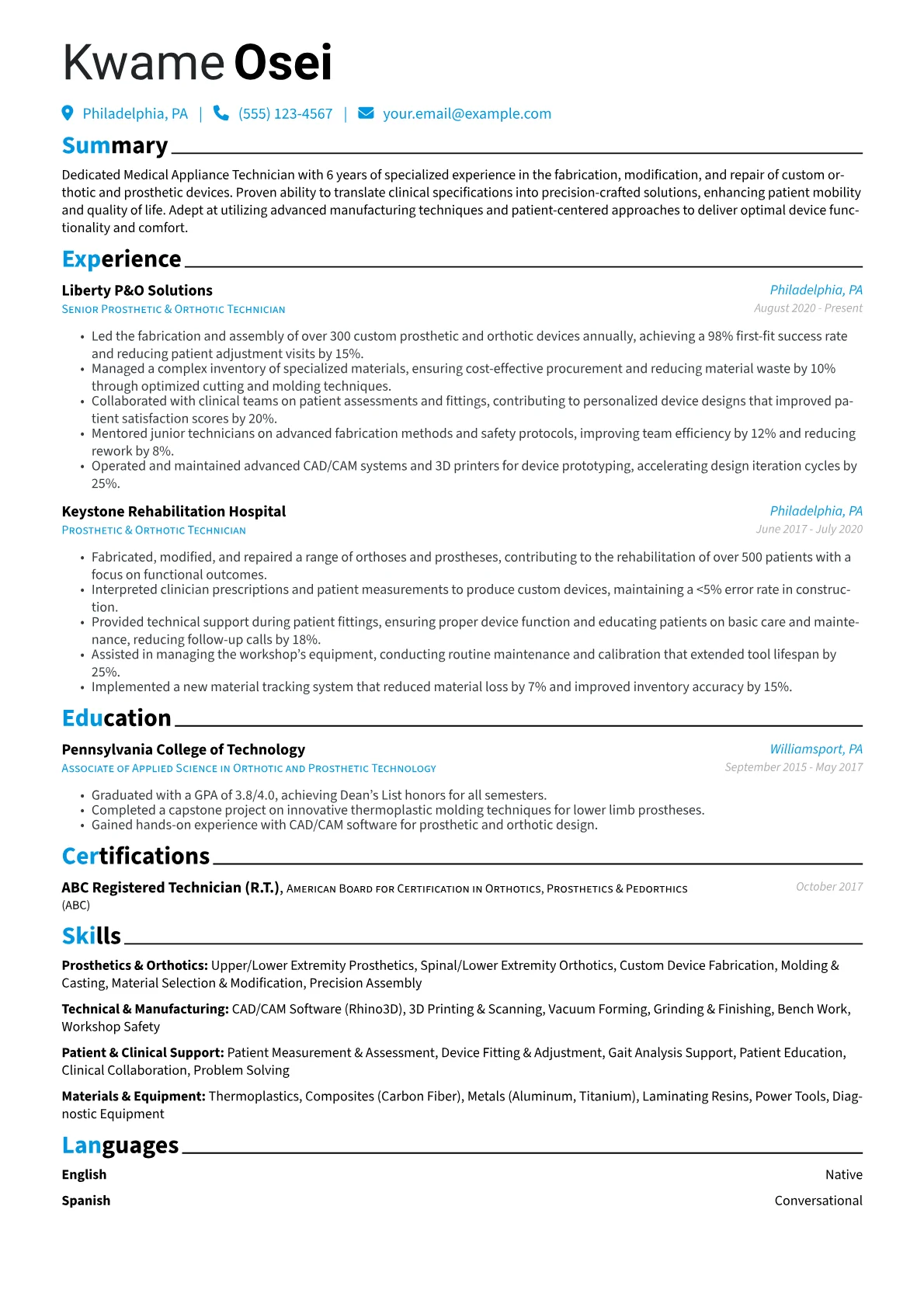 Prosthetic & Orthotic version - Page 1