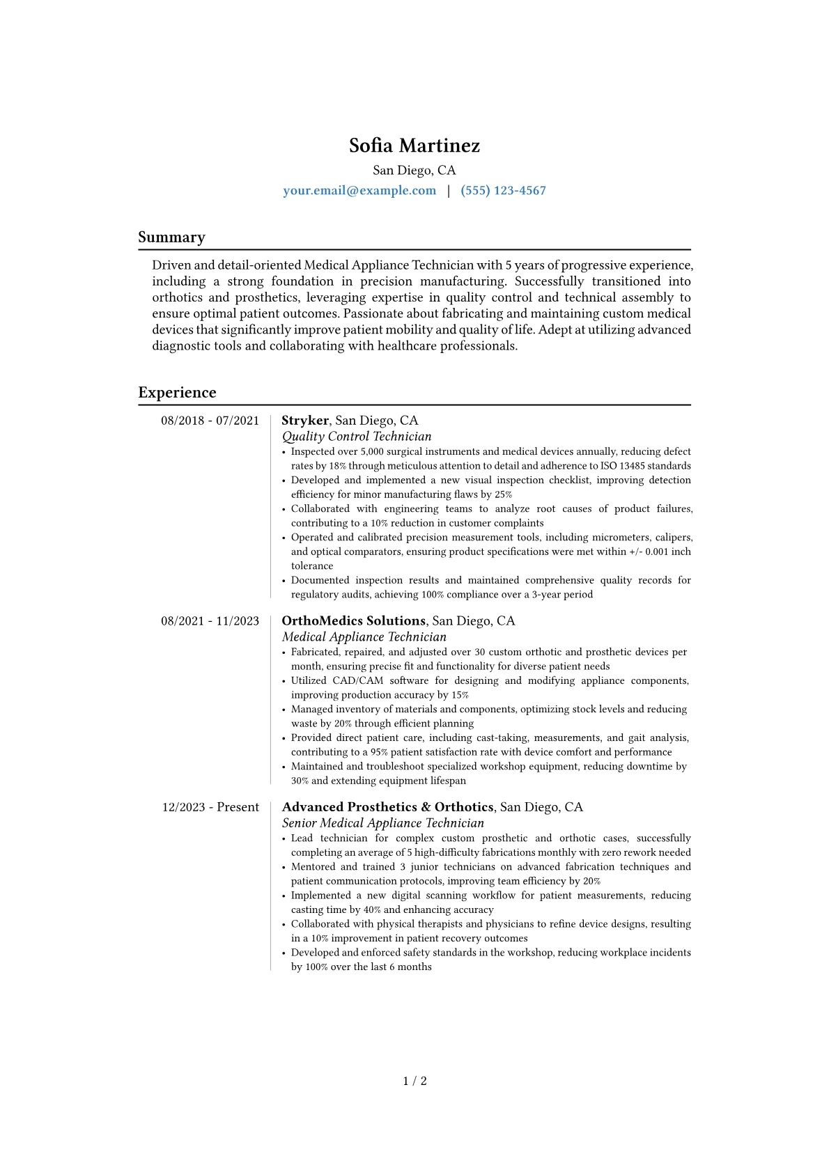 Career changer version - Page 1