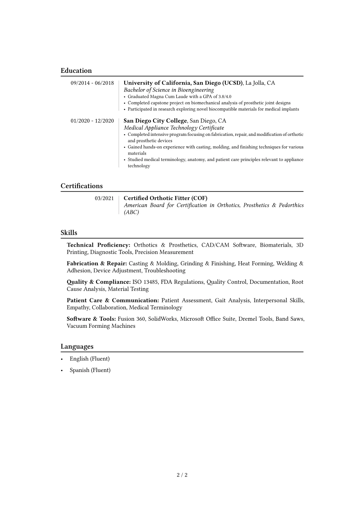 Career changer version - Page 2