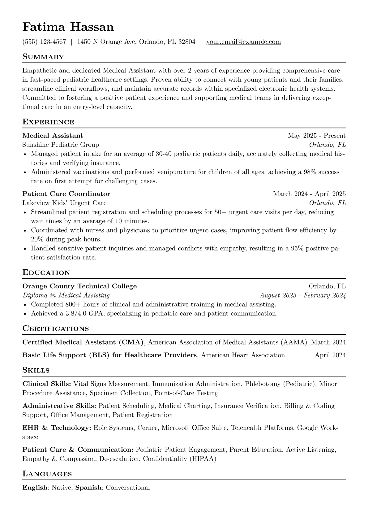 Pediatric Focus version - Page 1