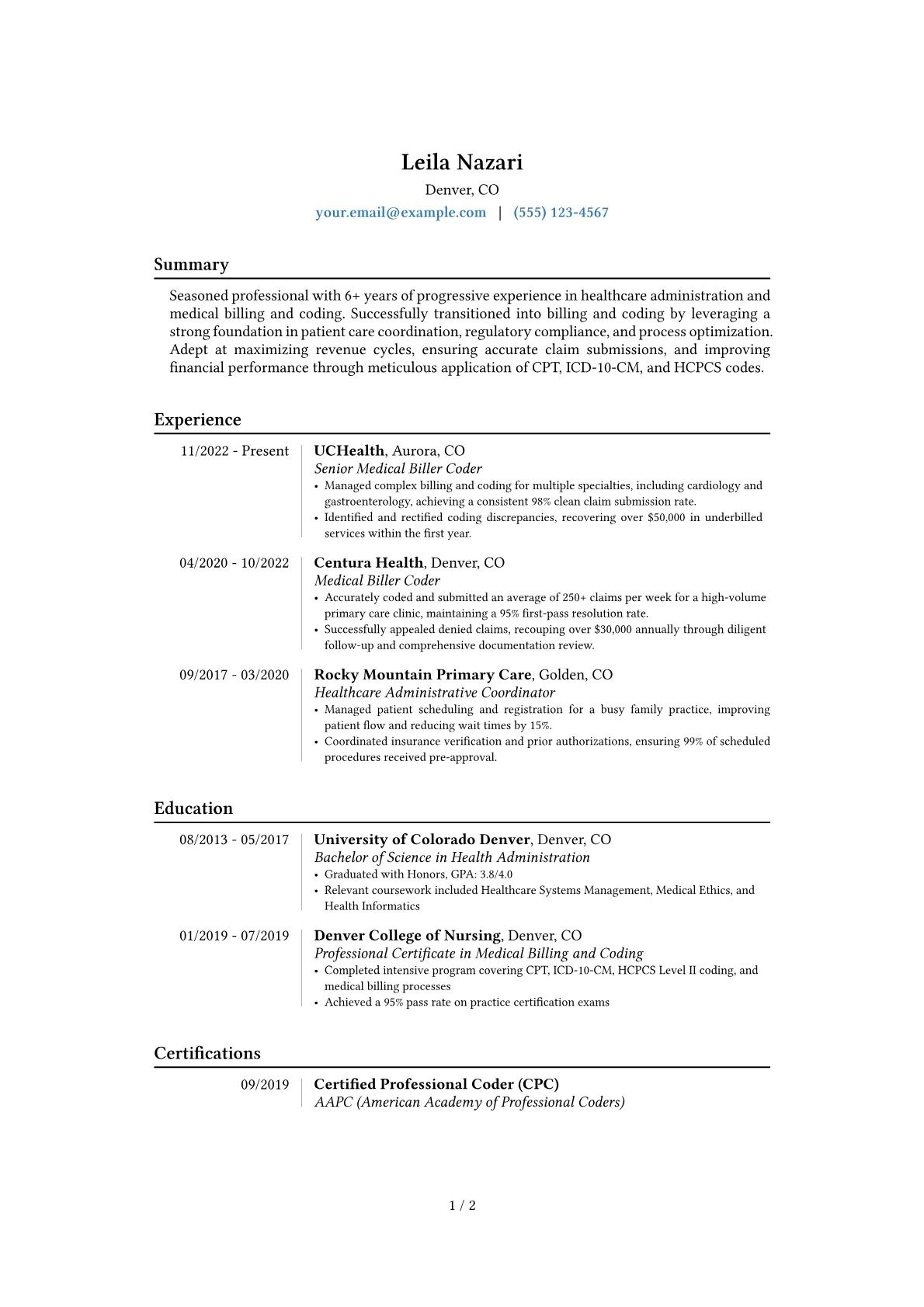 Career changer version - Page 1