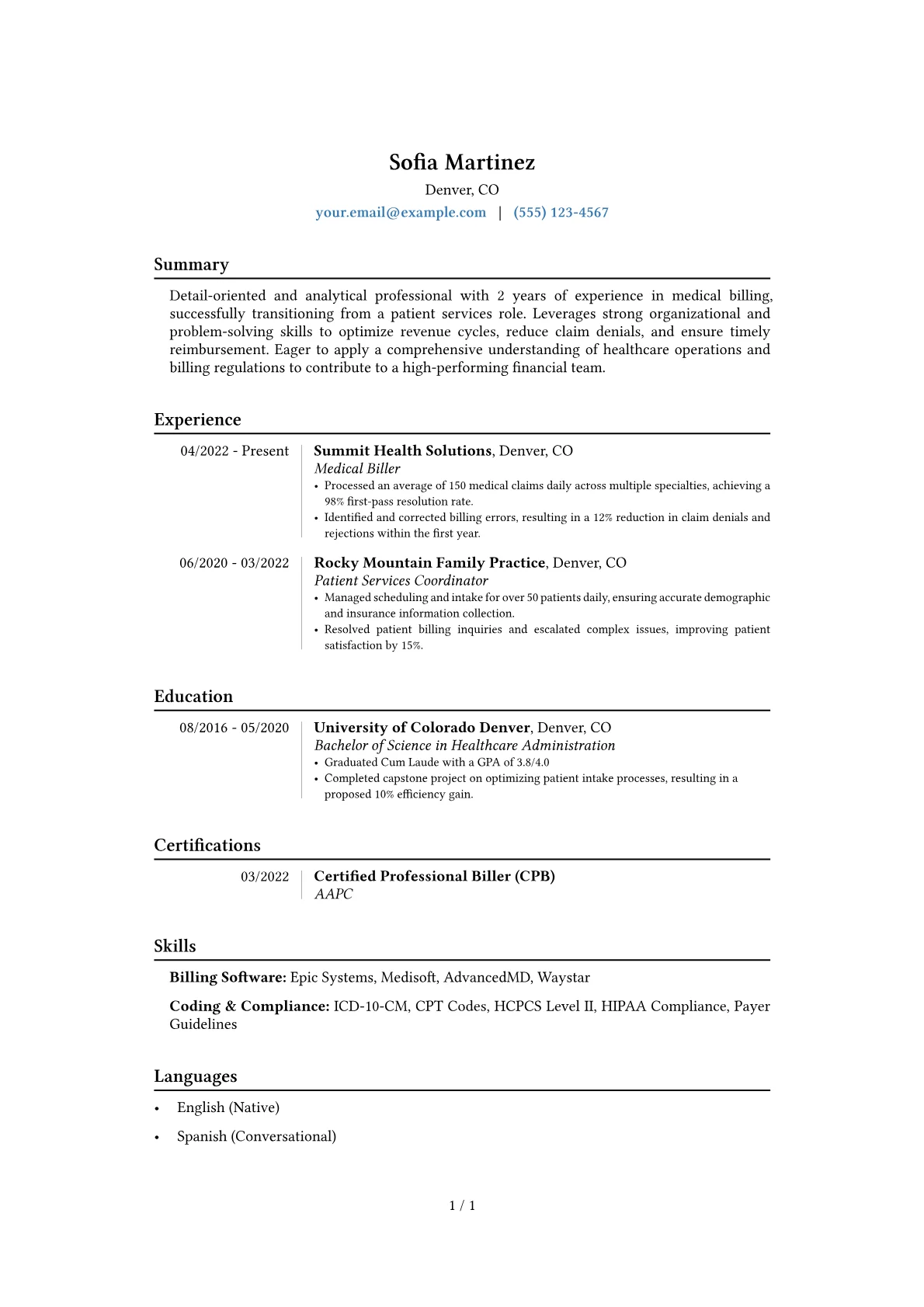 Career changer version - Page 1