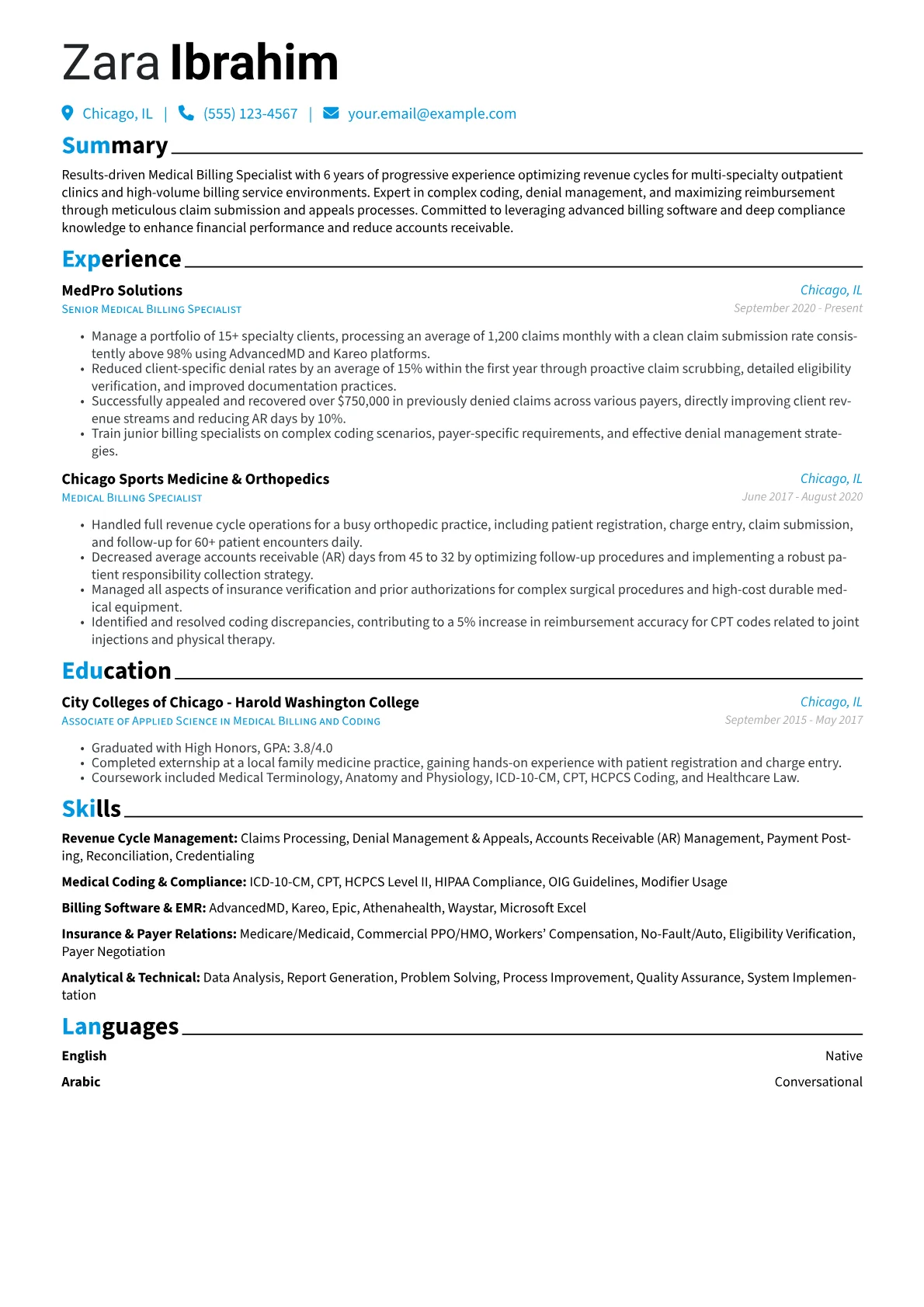Medical Billing version - Page 1
