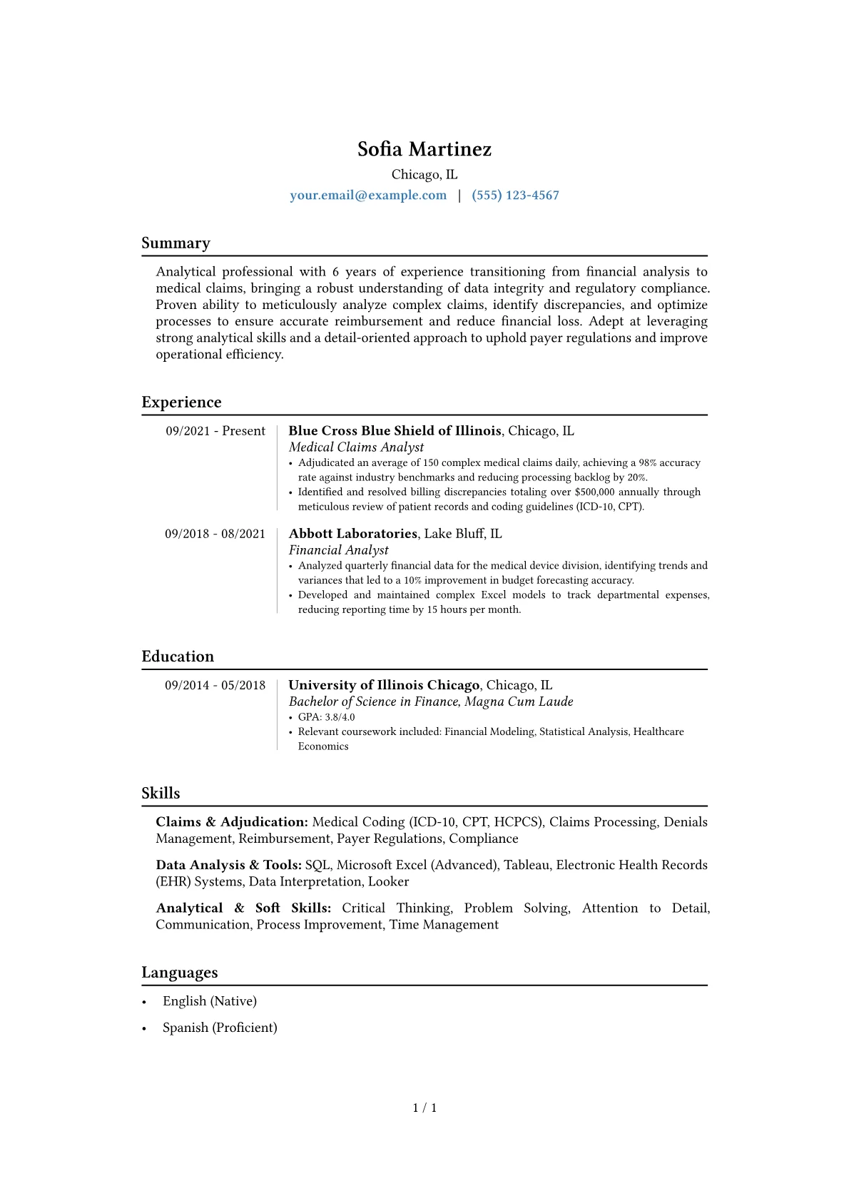 Career changer version - Page 1