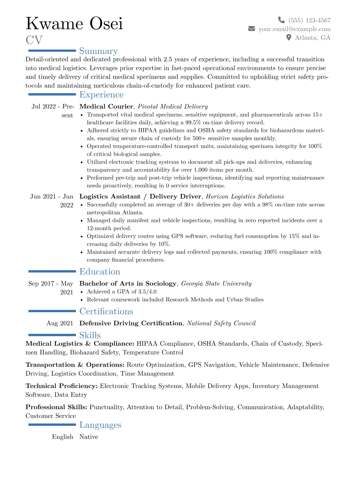 Career changer version - Page 1
