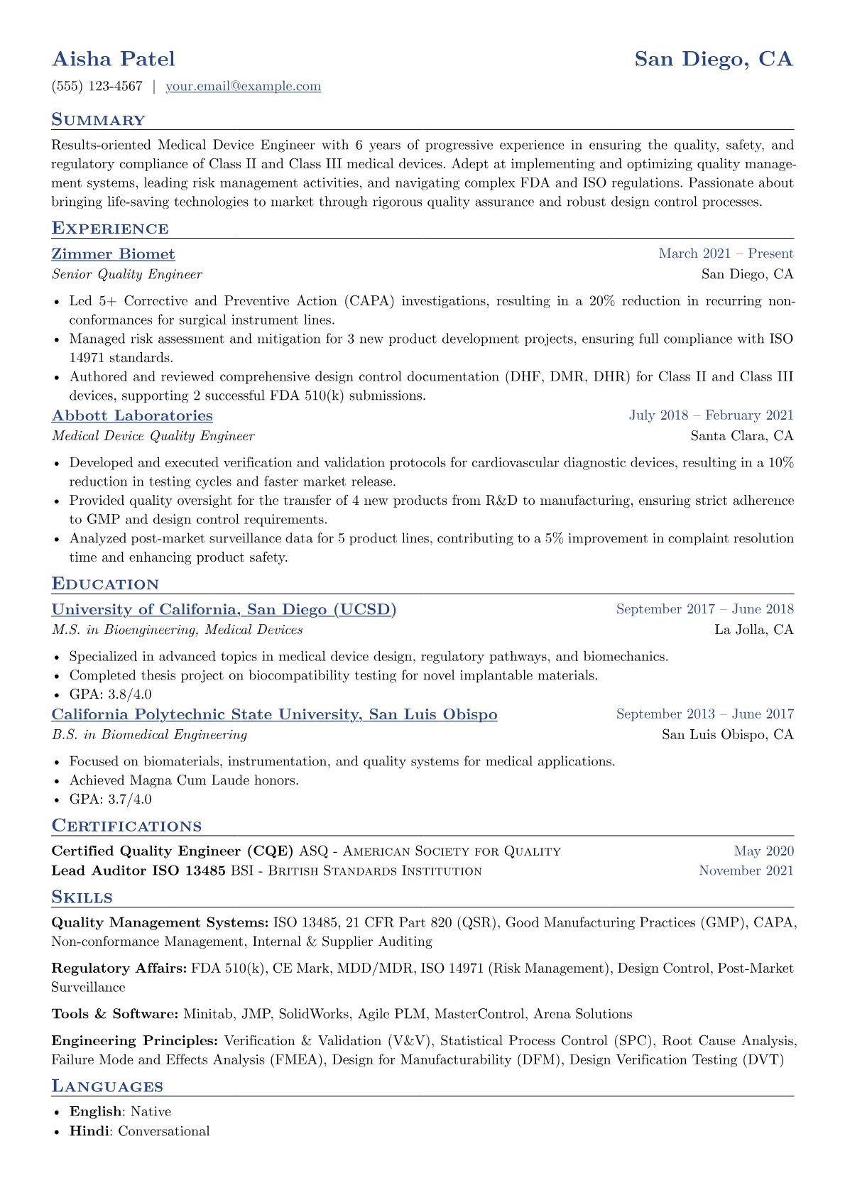 Quality Management Systems version - Page 1