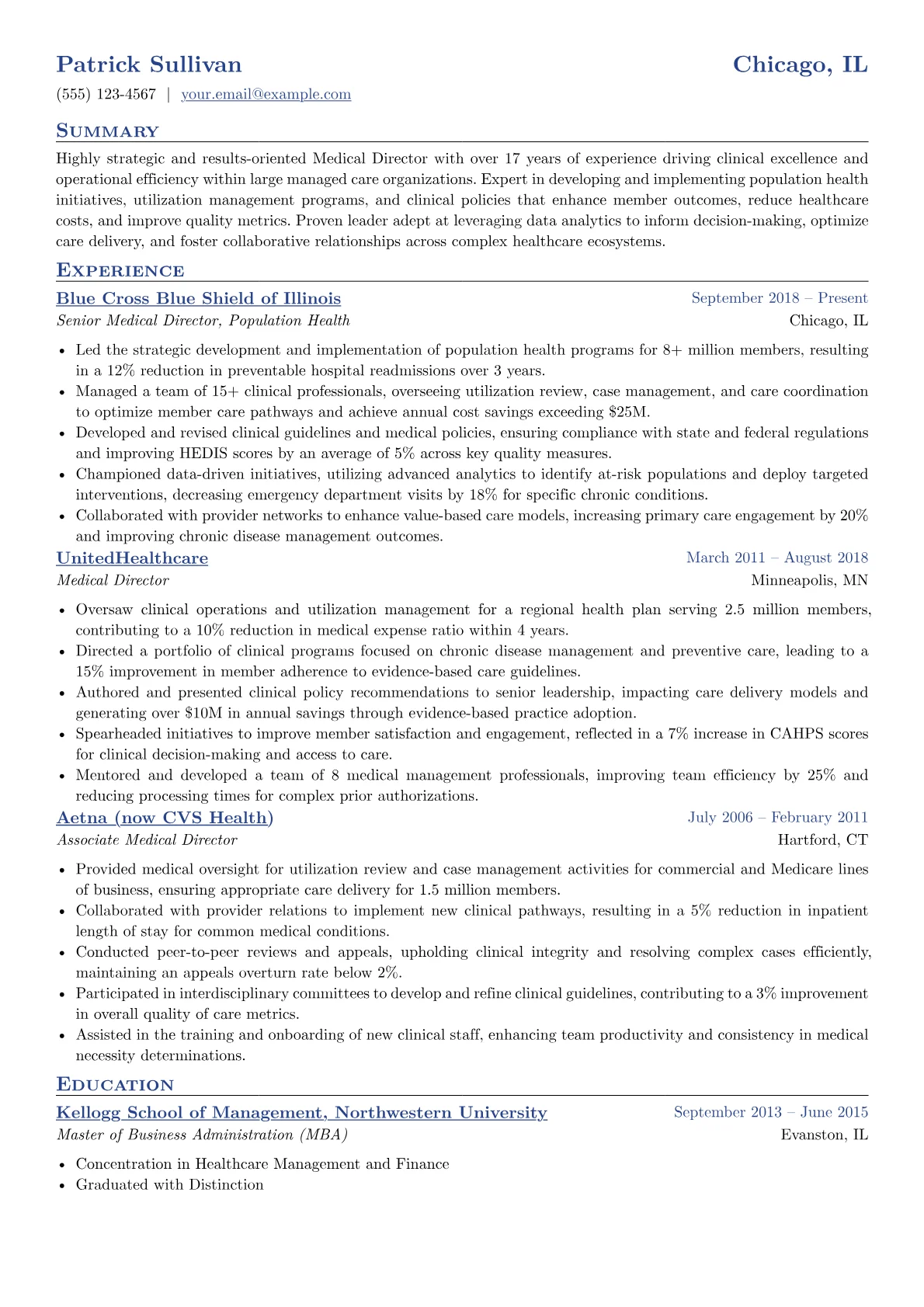 Managed Care version - Page 1