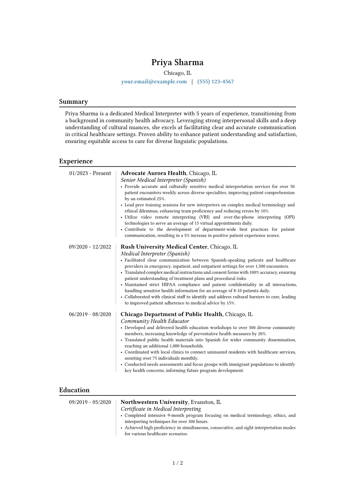 Career changer version - Page 1
