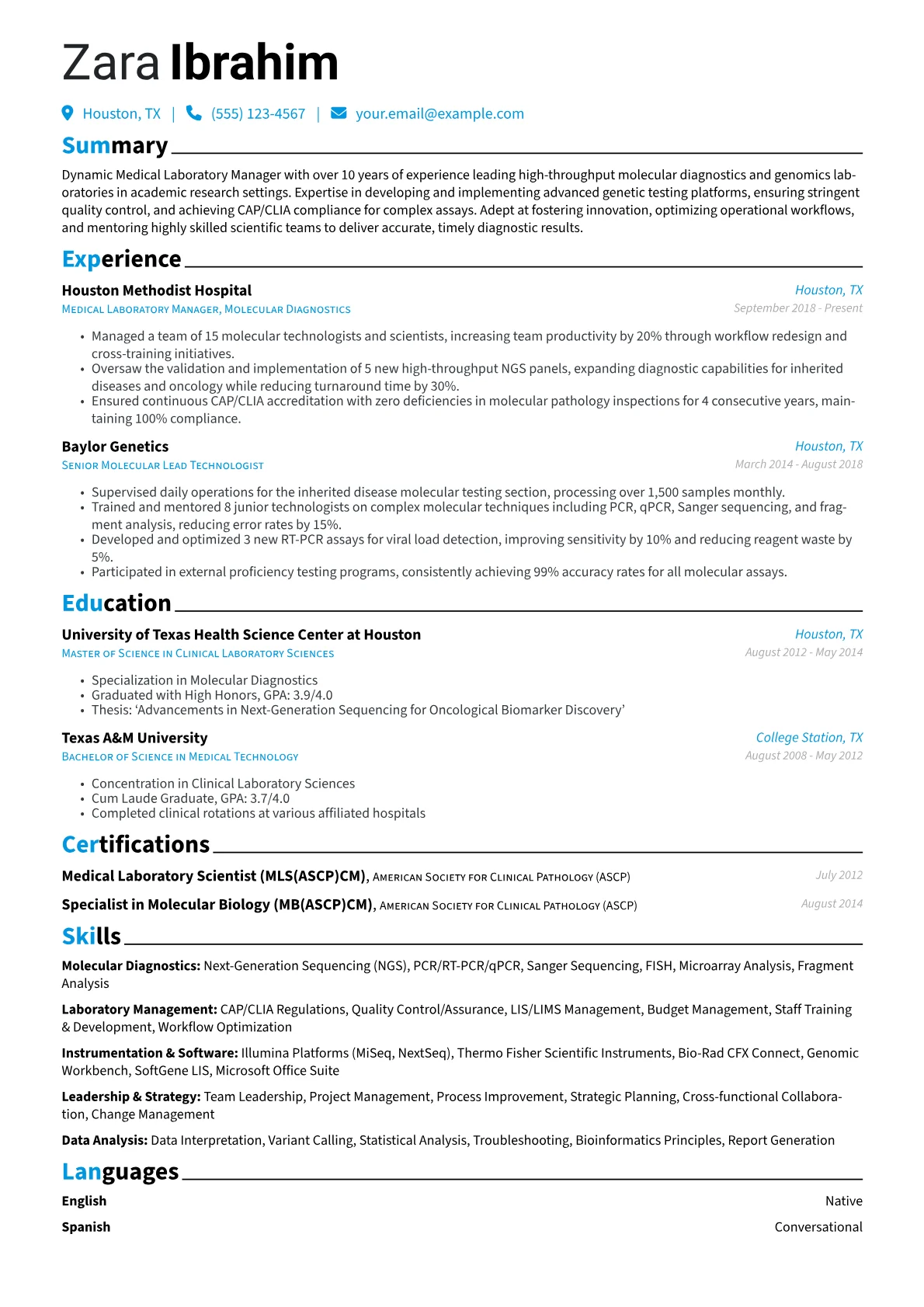 Medical Laboratory version - Page 1