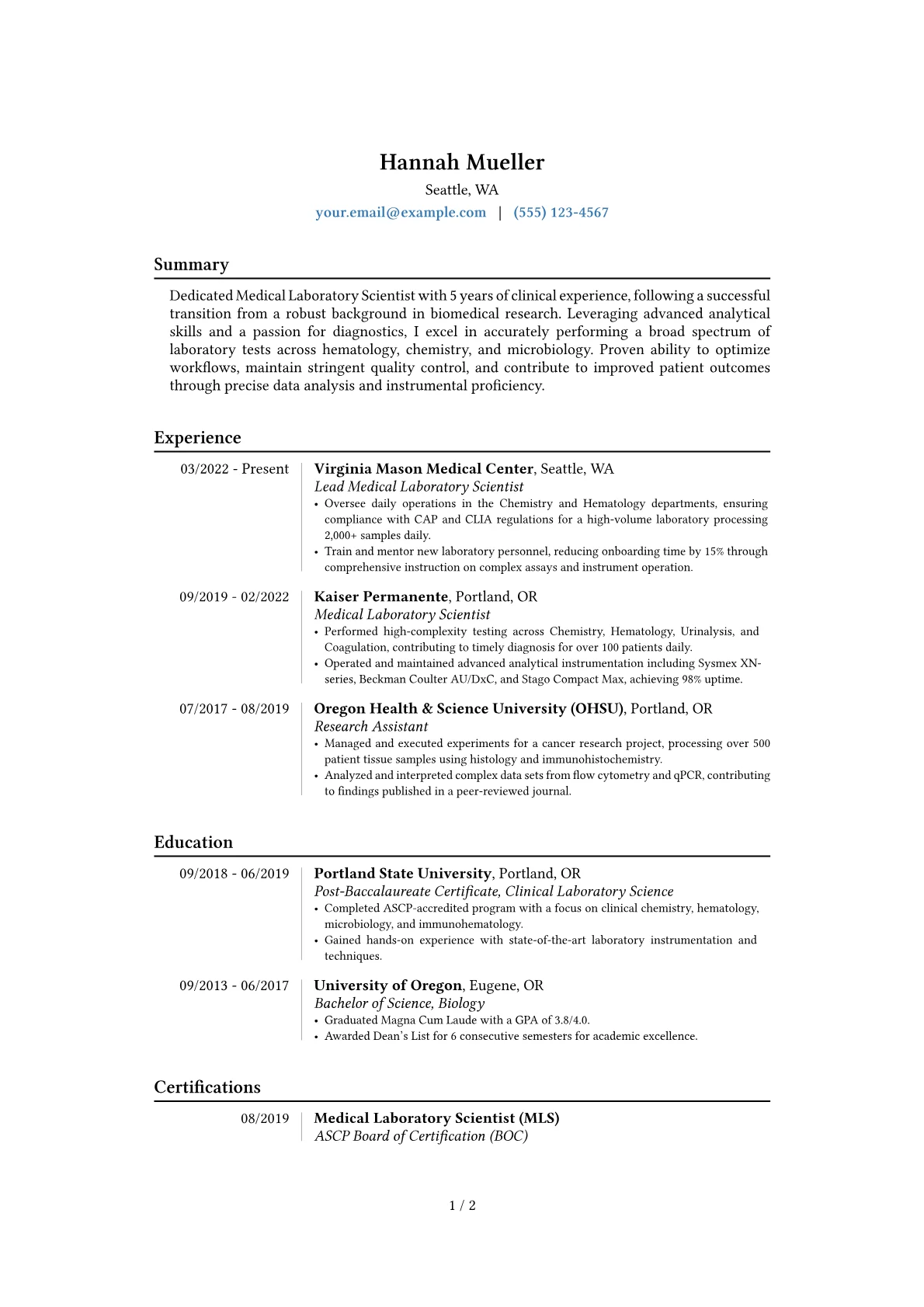 Career changer version - Page 1