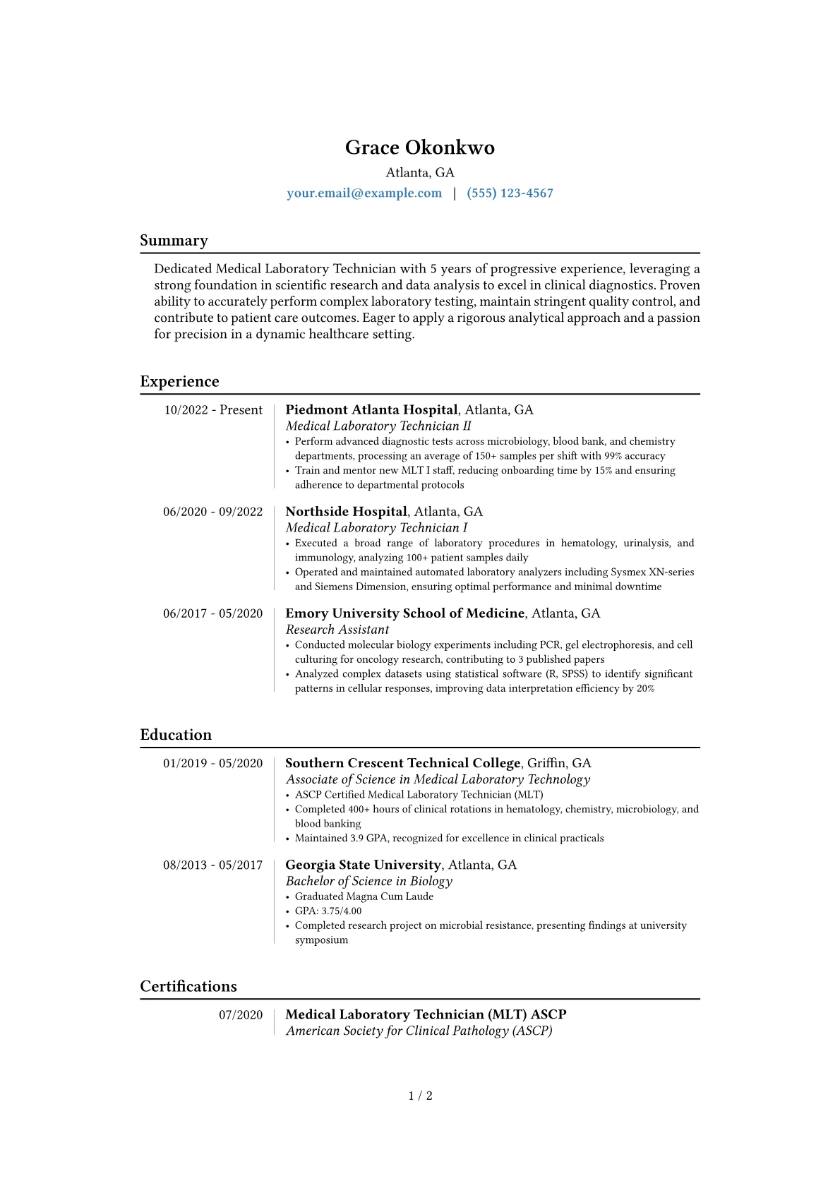 Career changer version - Page 1