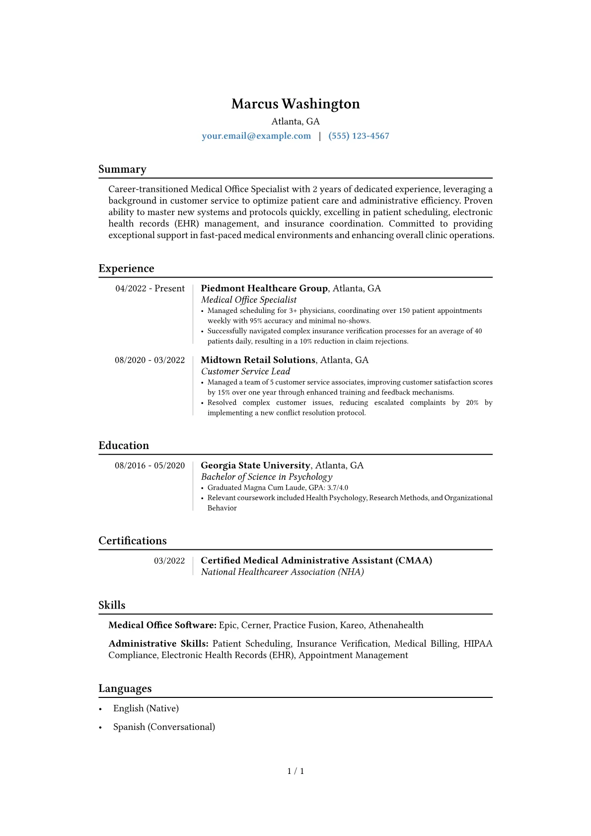 Career changer version - Page 1