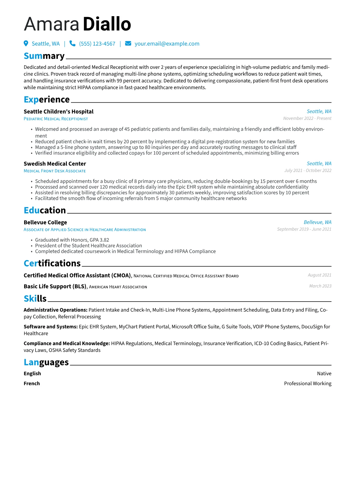 Pediatric Practice version - Page 1