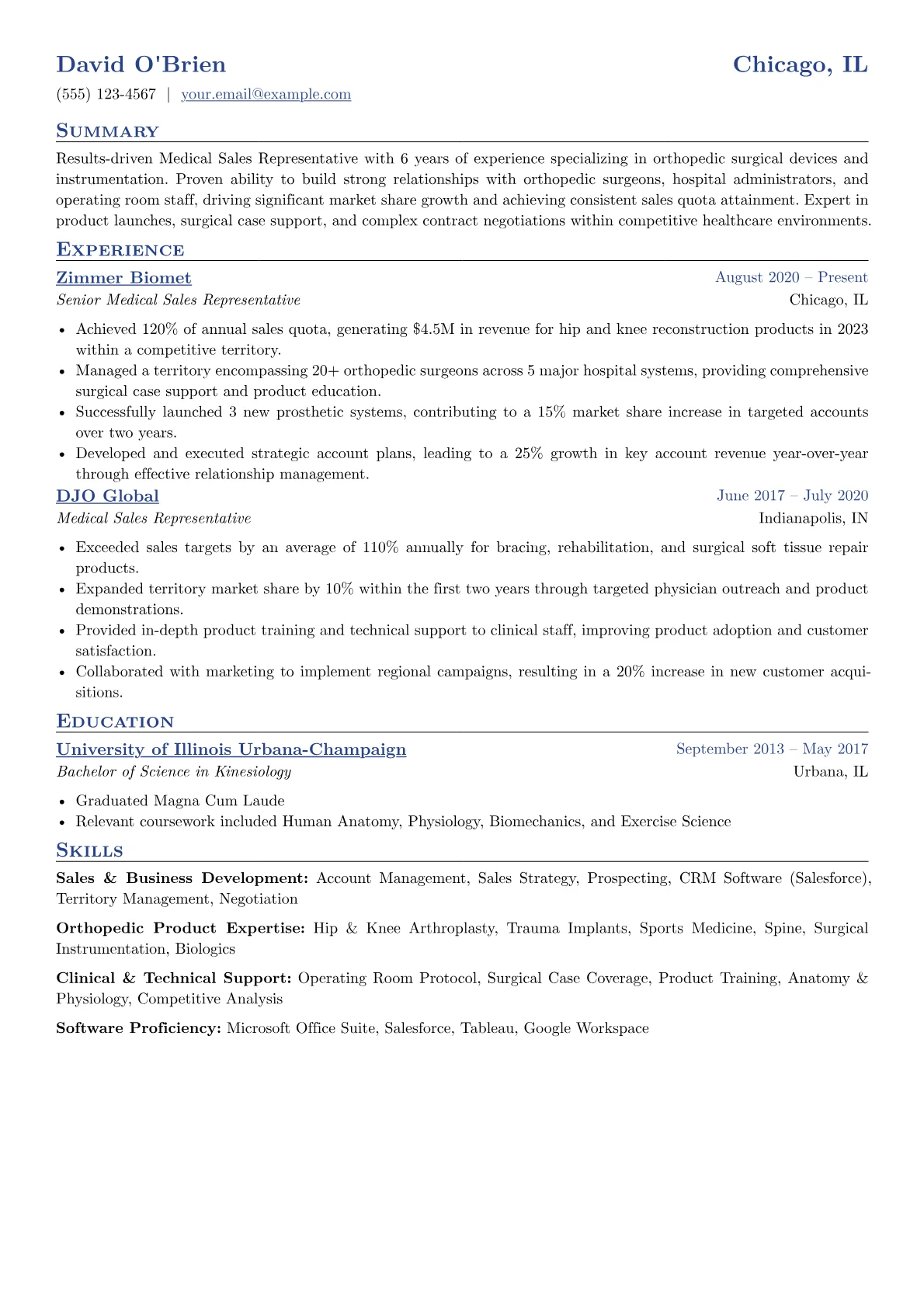 Mid-level Orthopedic Sales version - Page 1