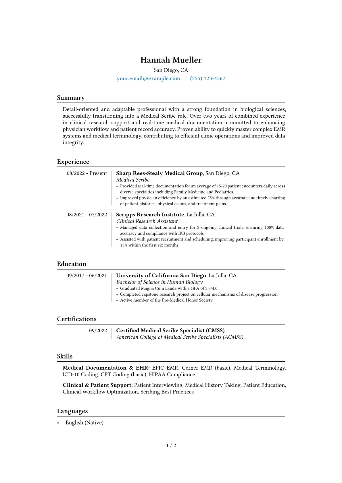 Career changer version - Page 1