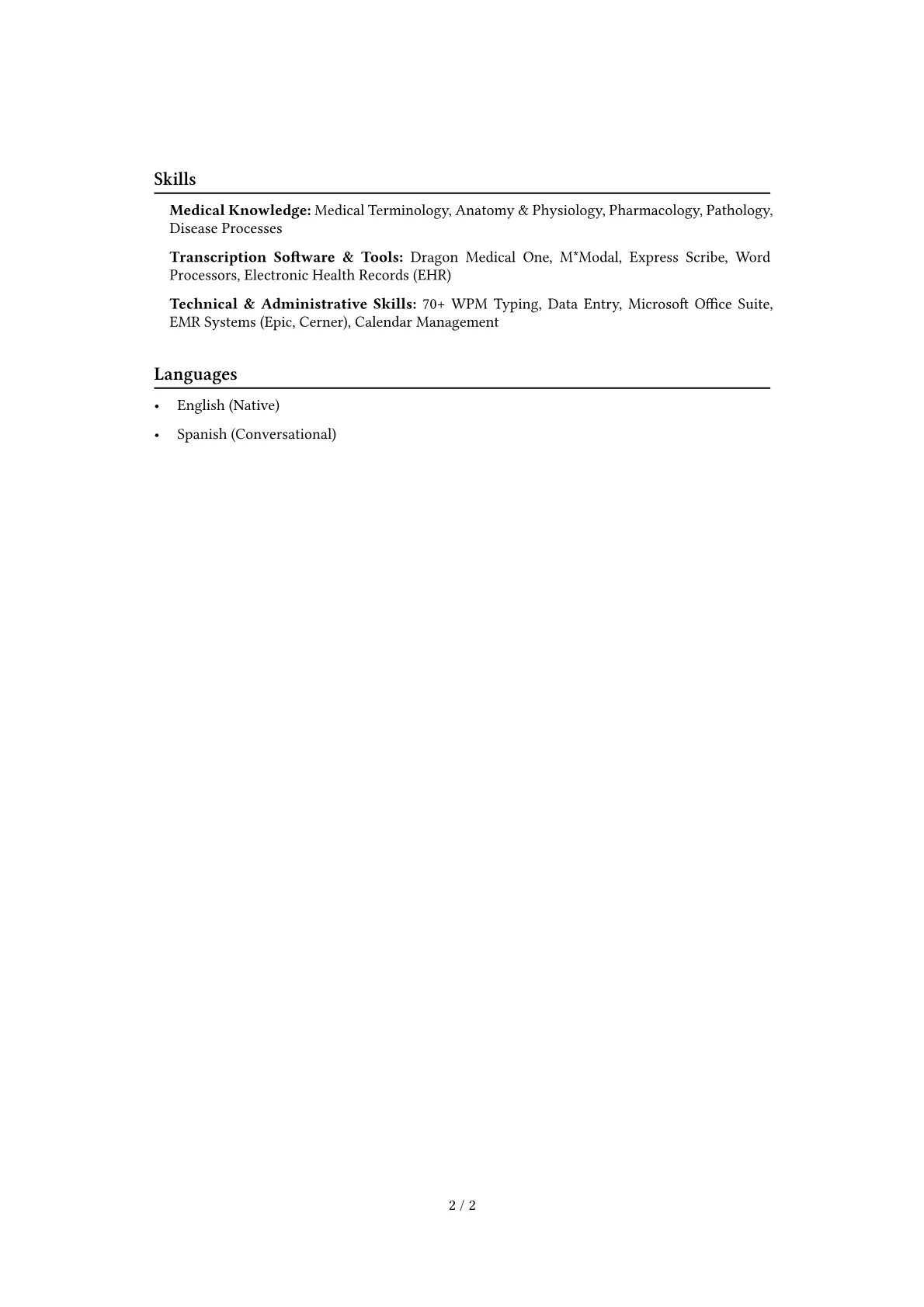 Career changer version - Page 2