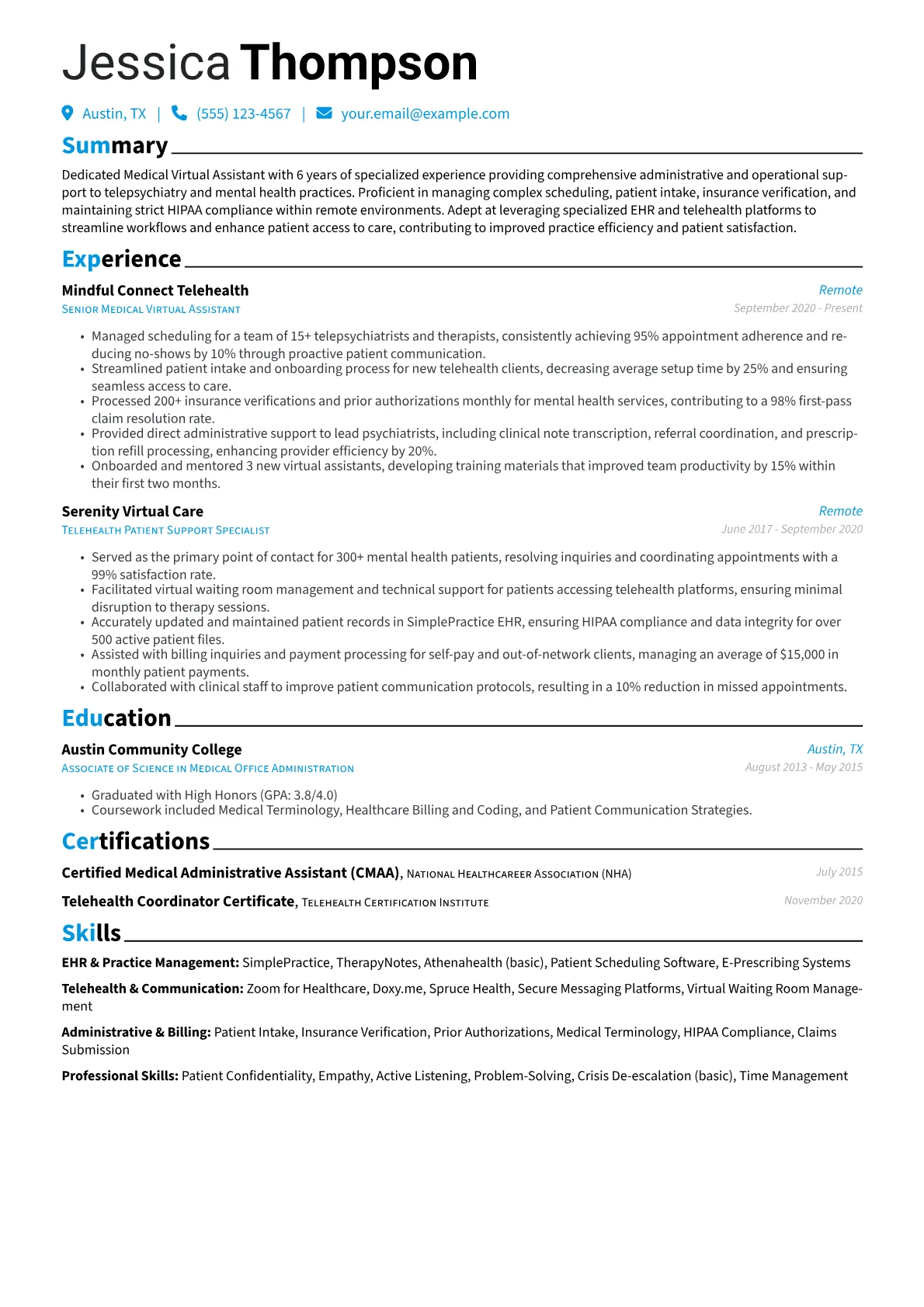 EHR & Practice Management version - Page 1