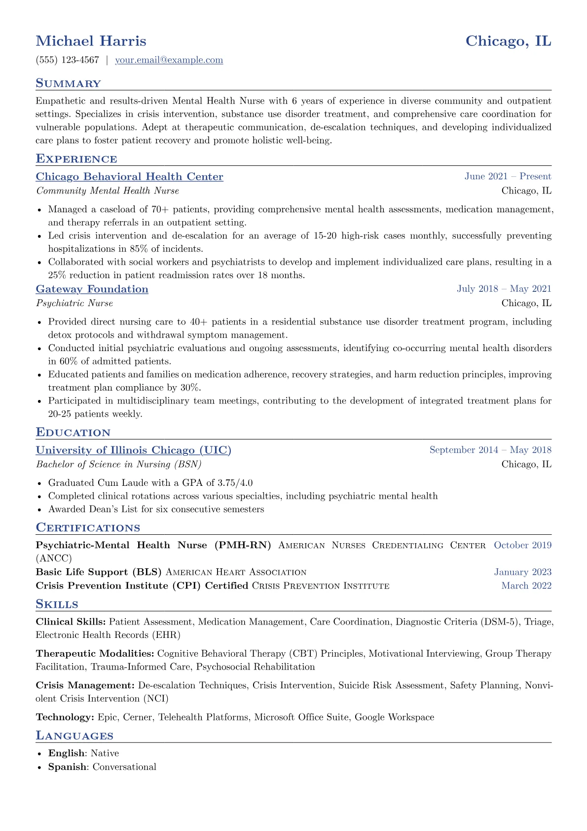 Mental Health Nurse version - Page 1