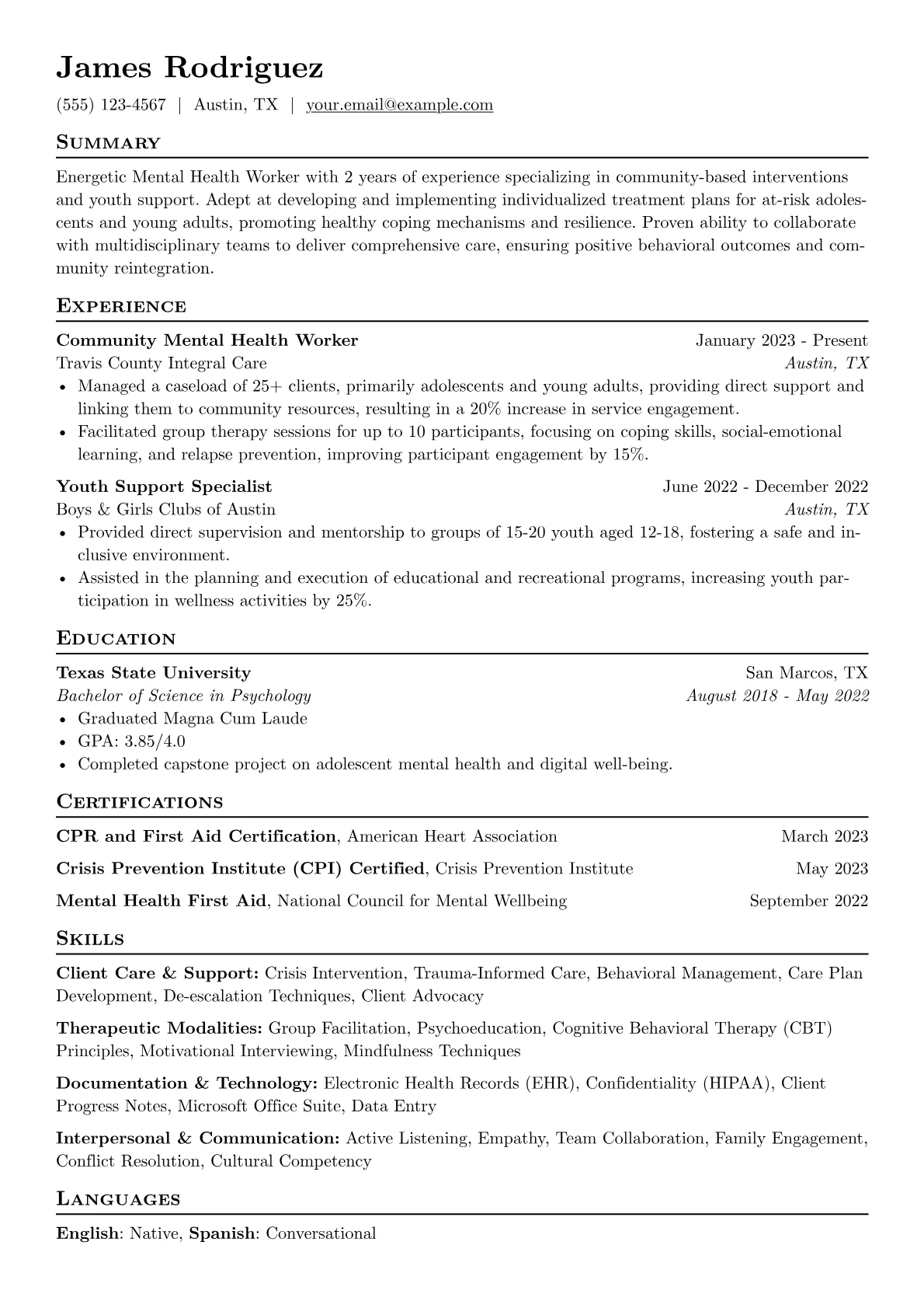 Community Youth Mental version - Page 1