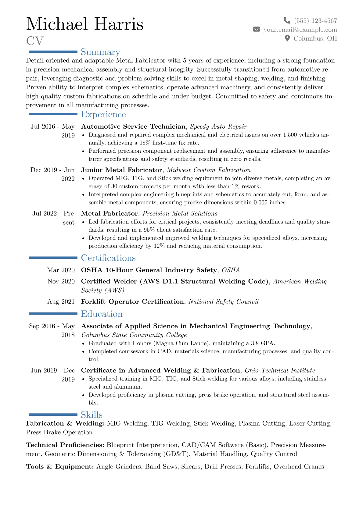 Career changer version - Page 1