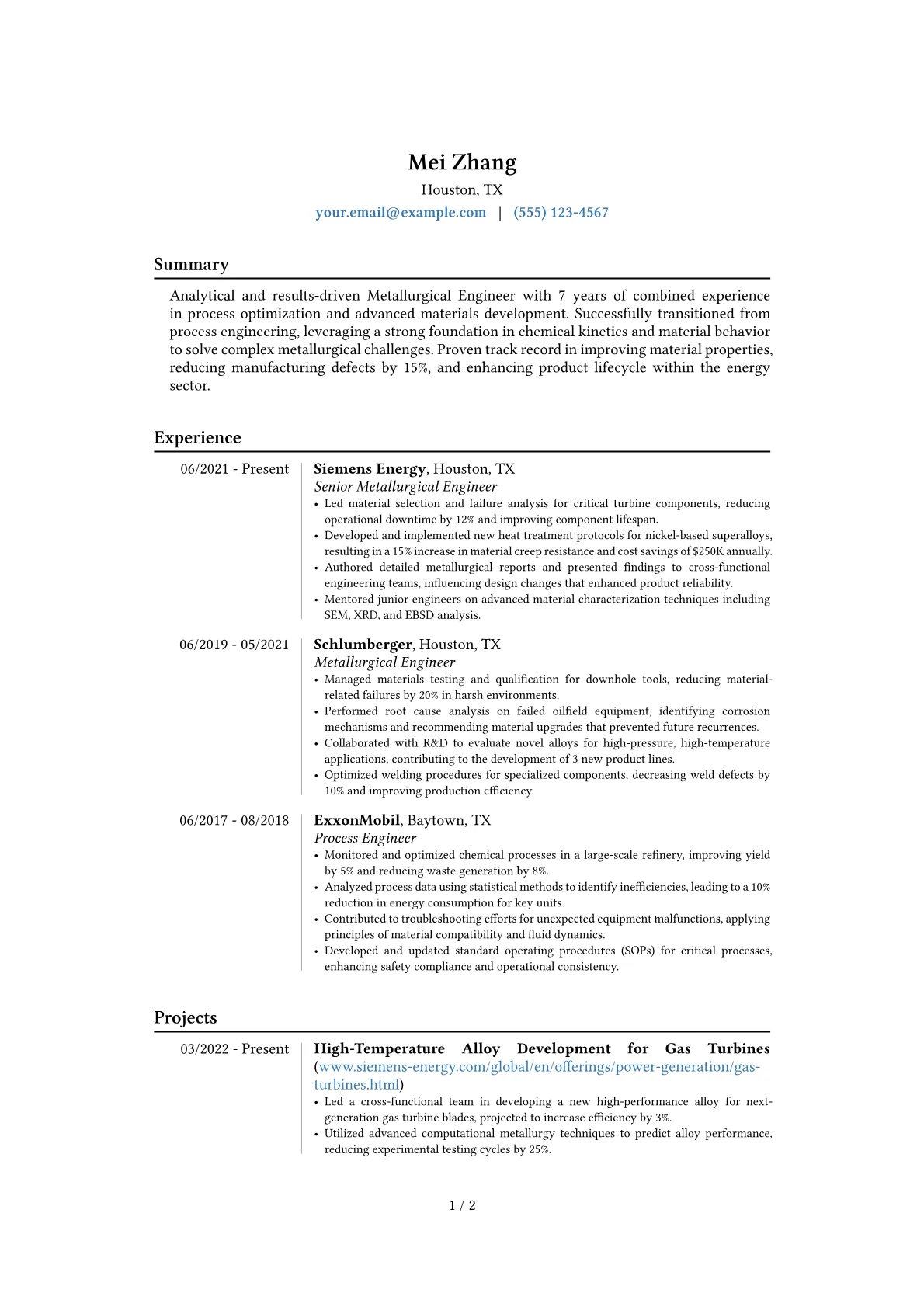Career changer version - Page 1