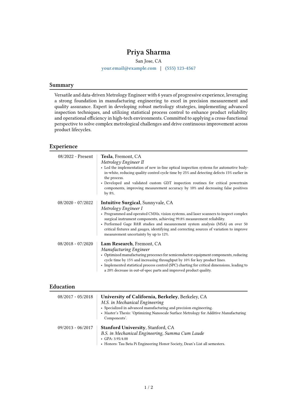 Career changer version - Page 1