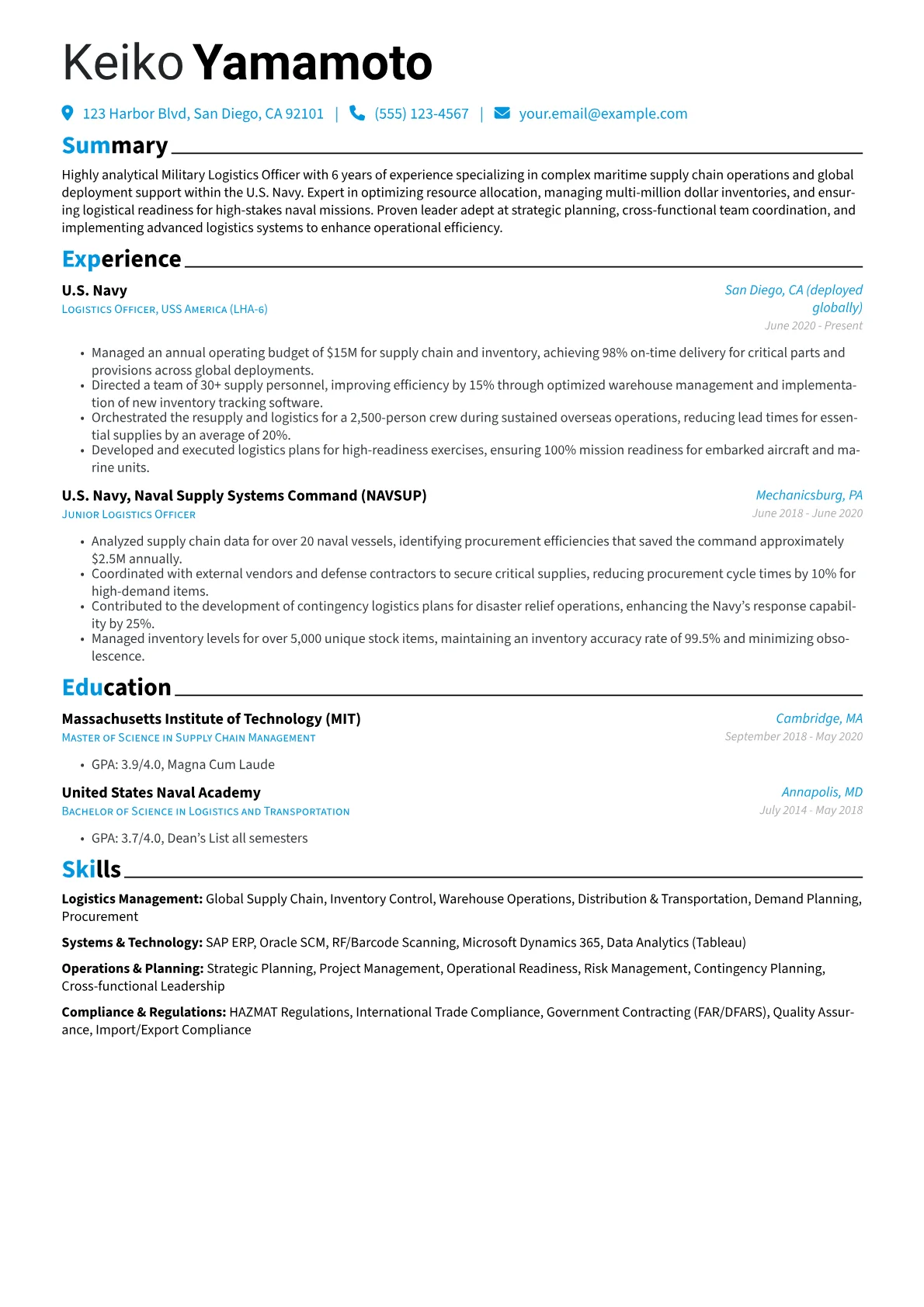 Naval Logistics Specialist version - Page 1