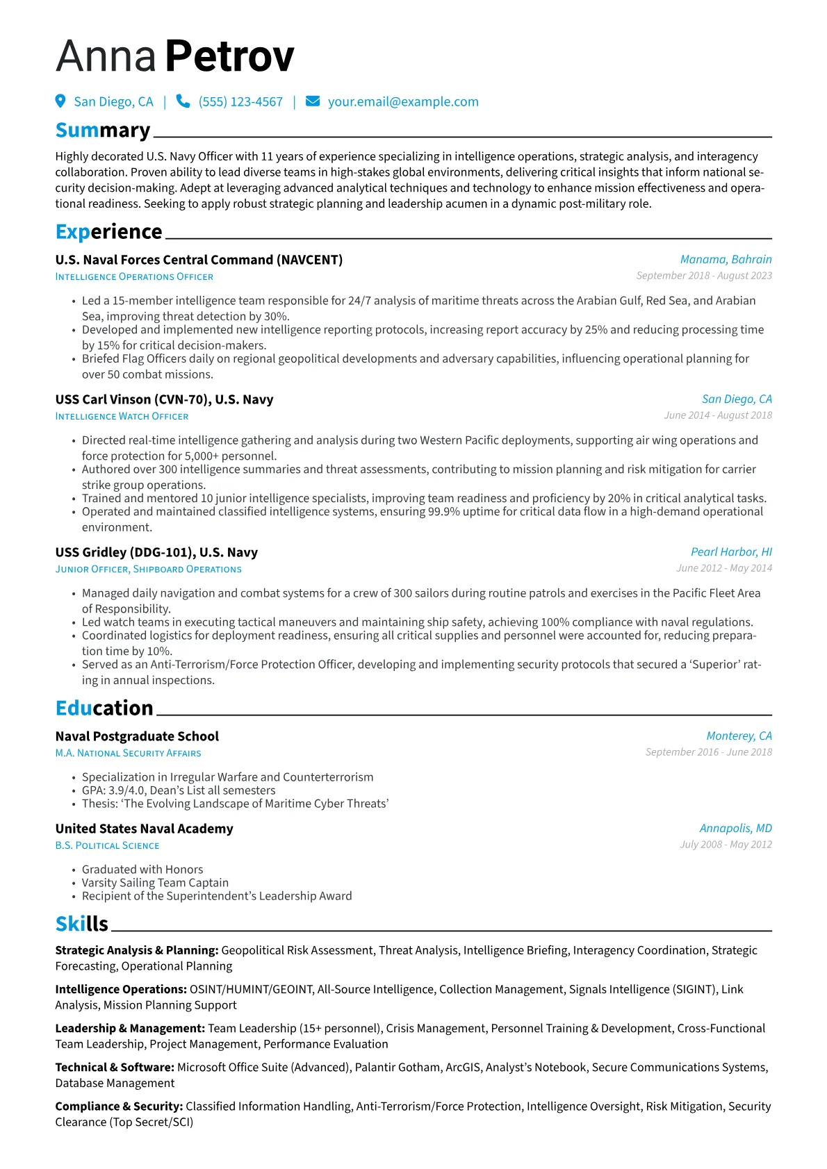 Military Officer version - Page 1