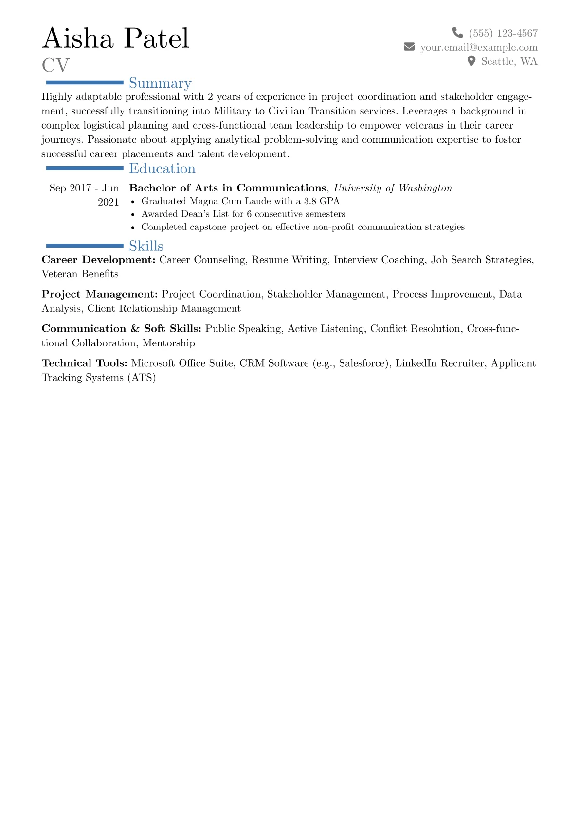 Career changer version - Page 1