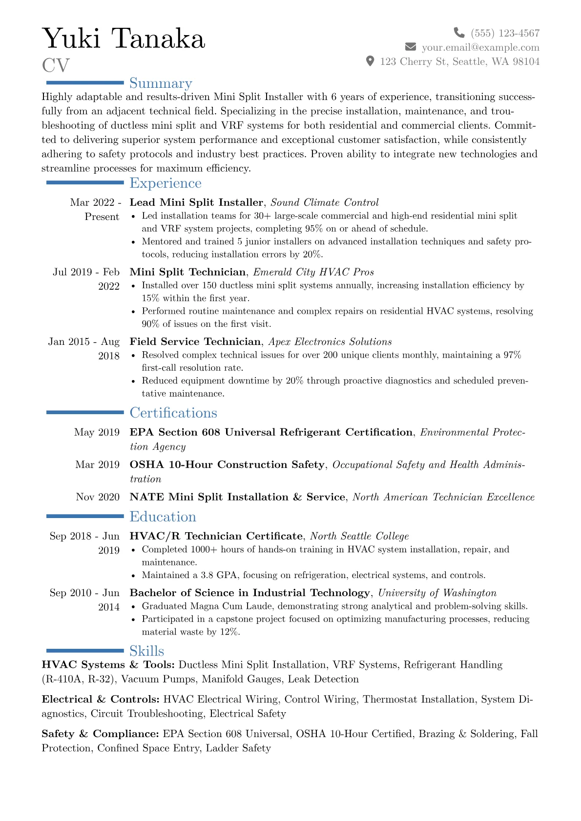 Career changer version - Page 1