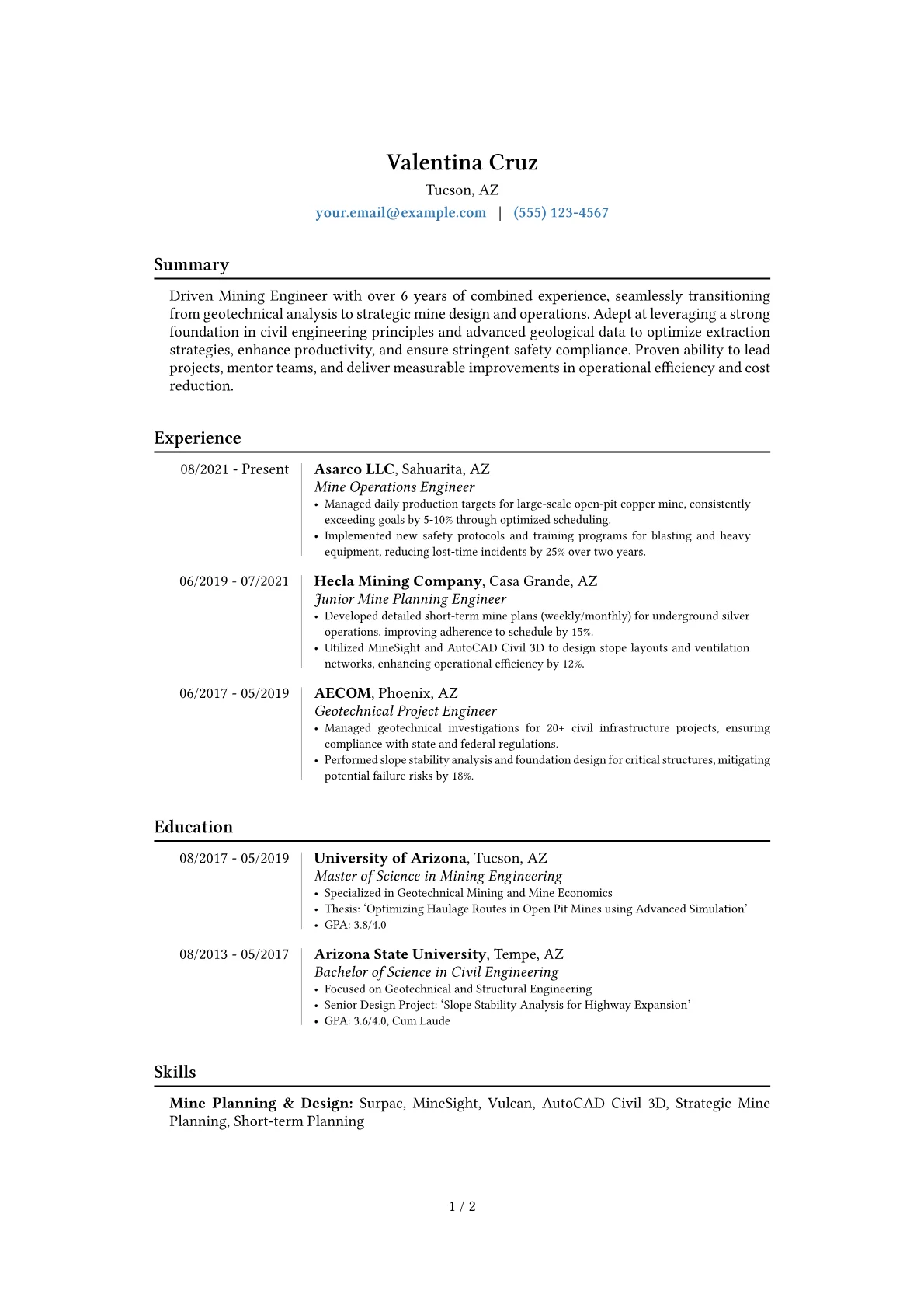 Career changer version - Page 1