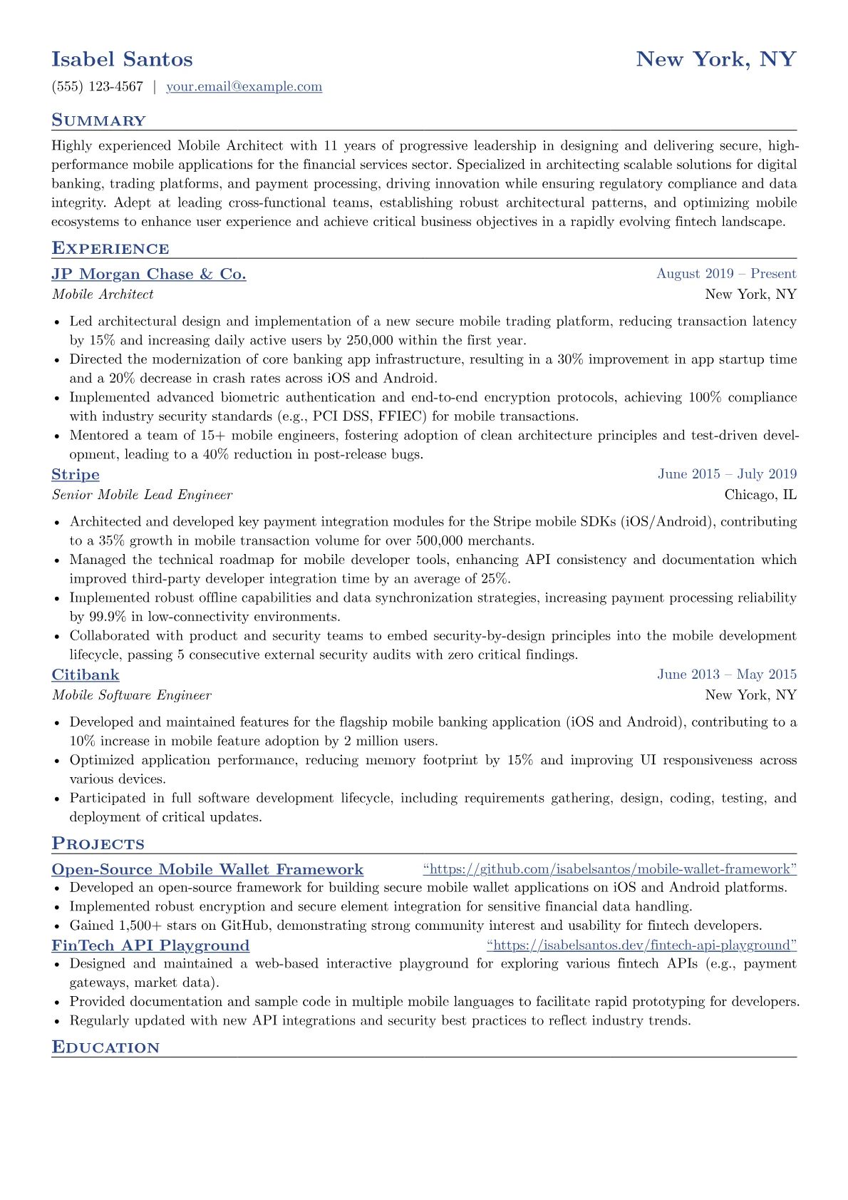 Fintech Mobile Architect version - Page 1