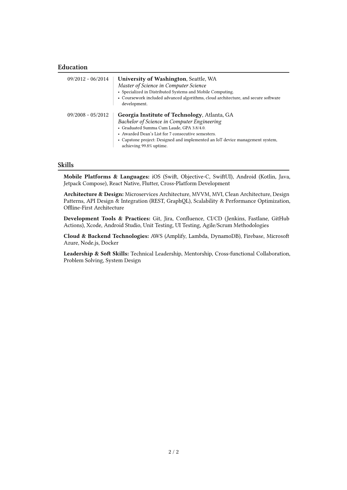 Career changer version - Page 2